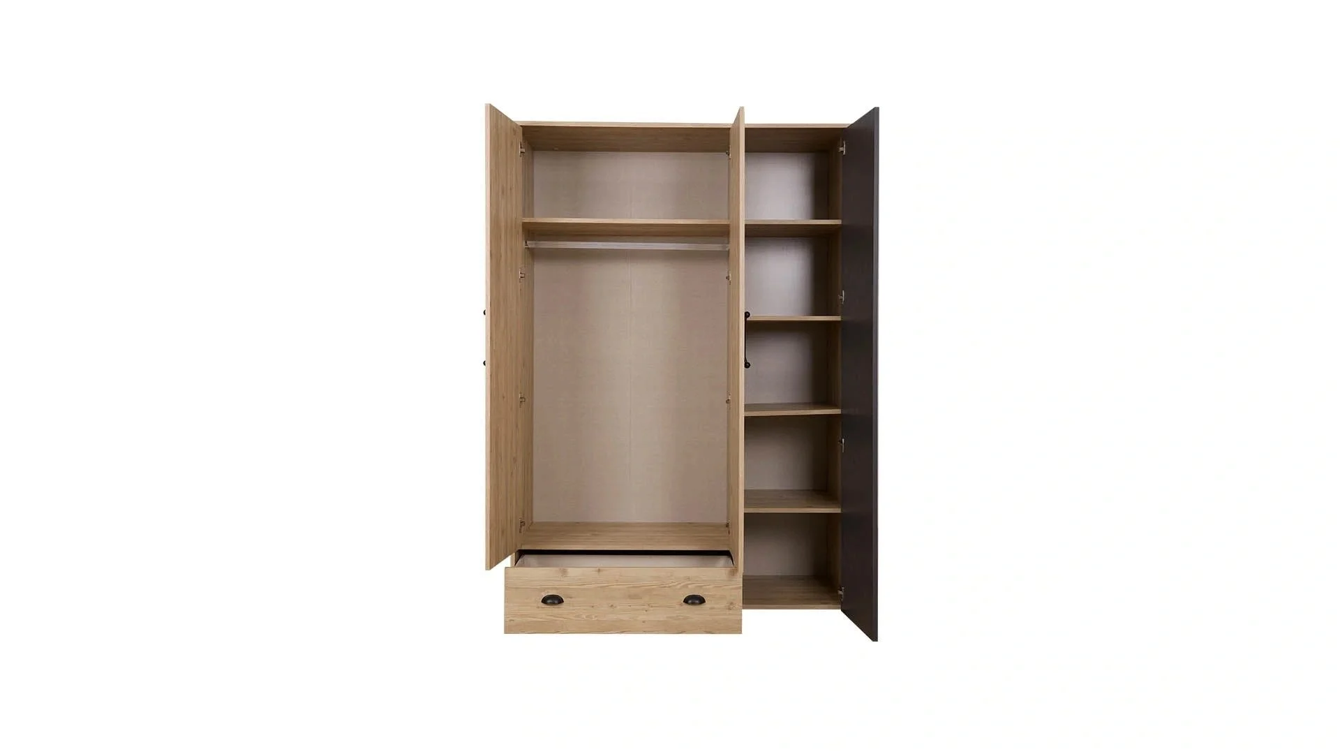 Inside View Lime 3 Doors Wardrobe