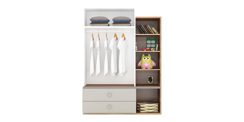 Inside View Mixage 3 Door Wardrobe