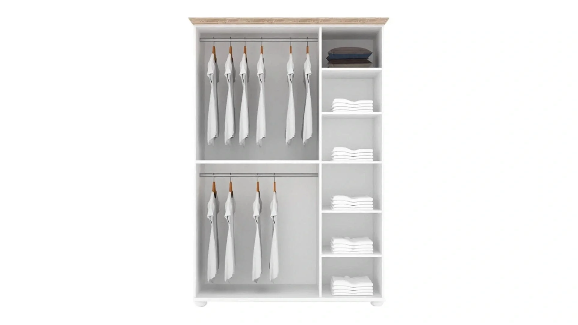 Inside View Angelic 3 Door Wardrobe