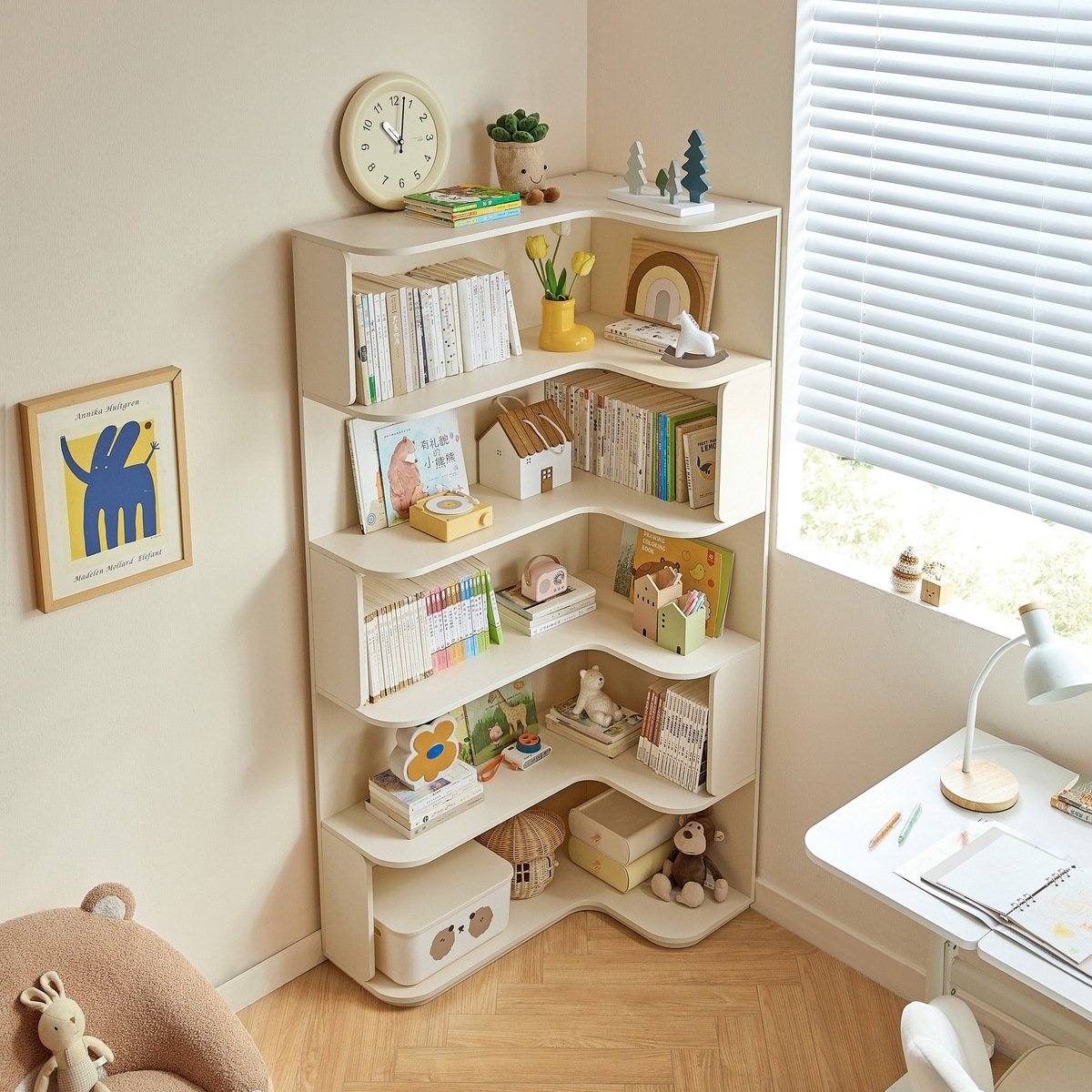 Kosmo Corner Bookcase 90 cm KN6X (1).jpg