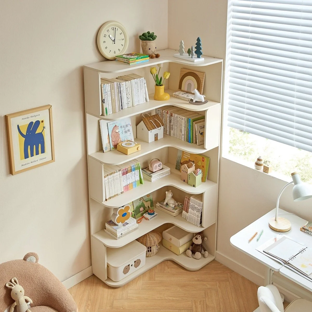 Kosmo Corner Bookcase 90 cm
