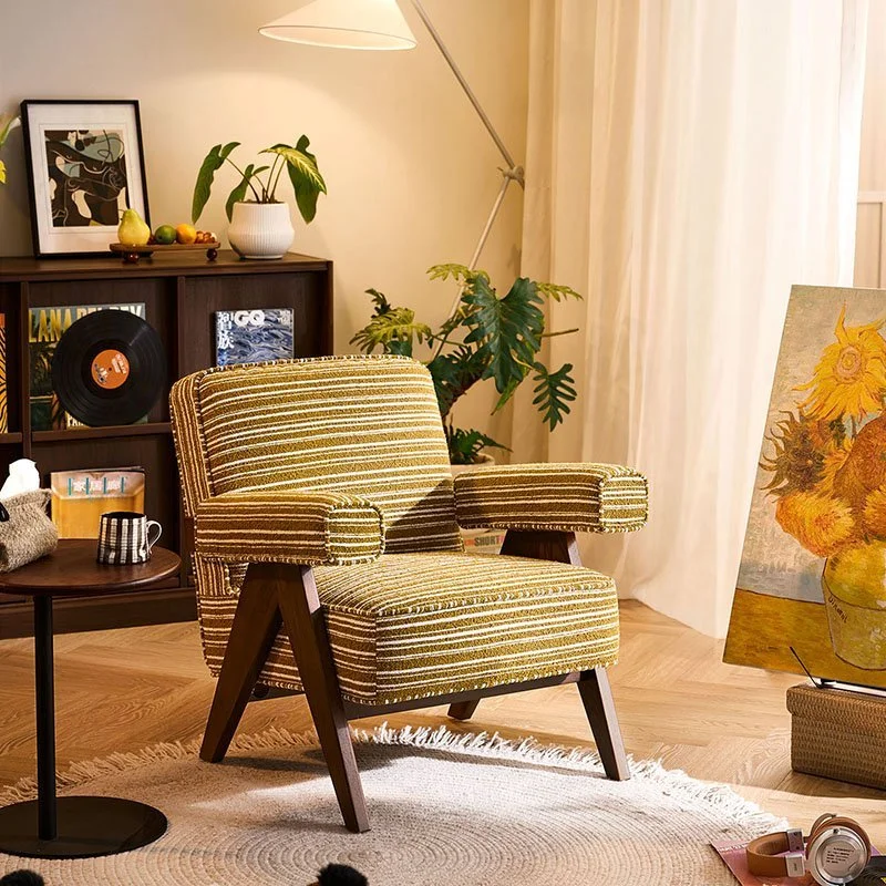 Rolan Armchair Yellow Chenille TDY220 (1).jpg