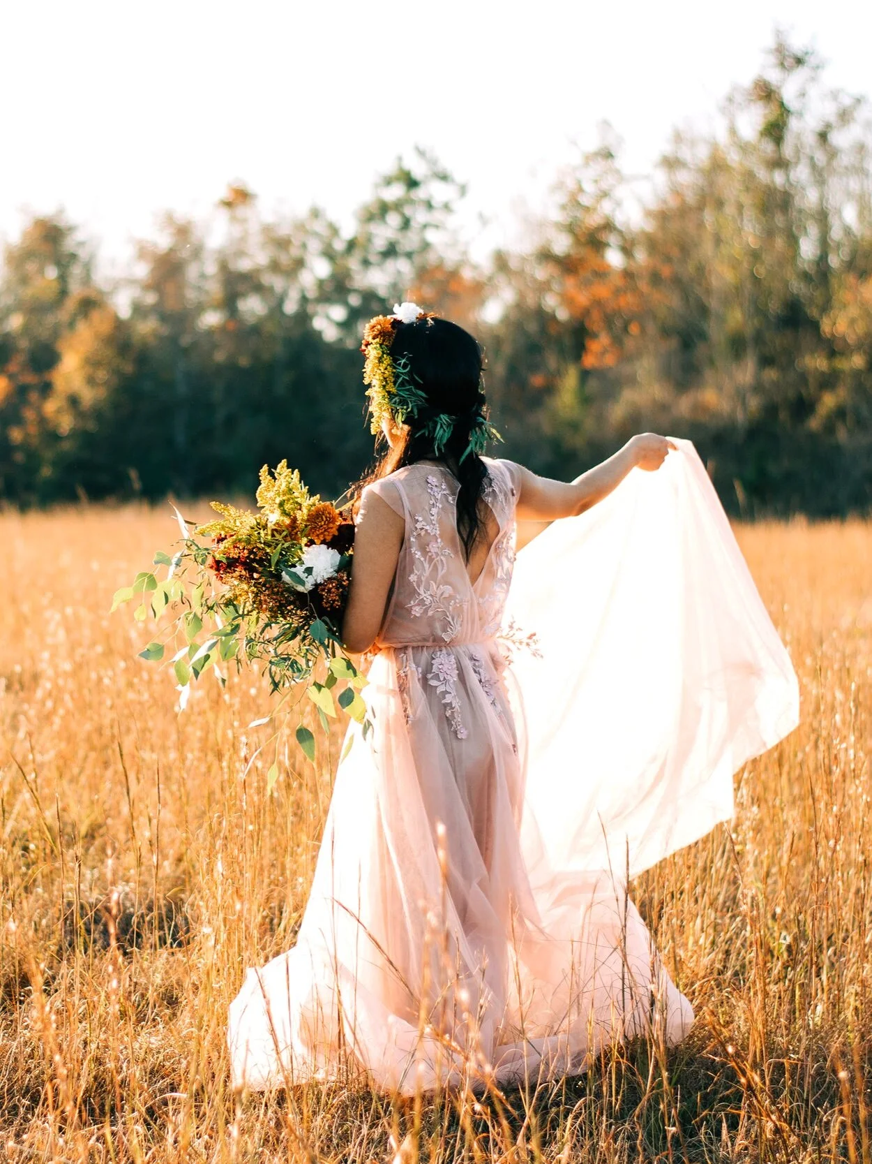 Hochzeitsblumen aus dem Garten