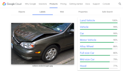 USAA (with Google) for analyzing damages