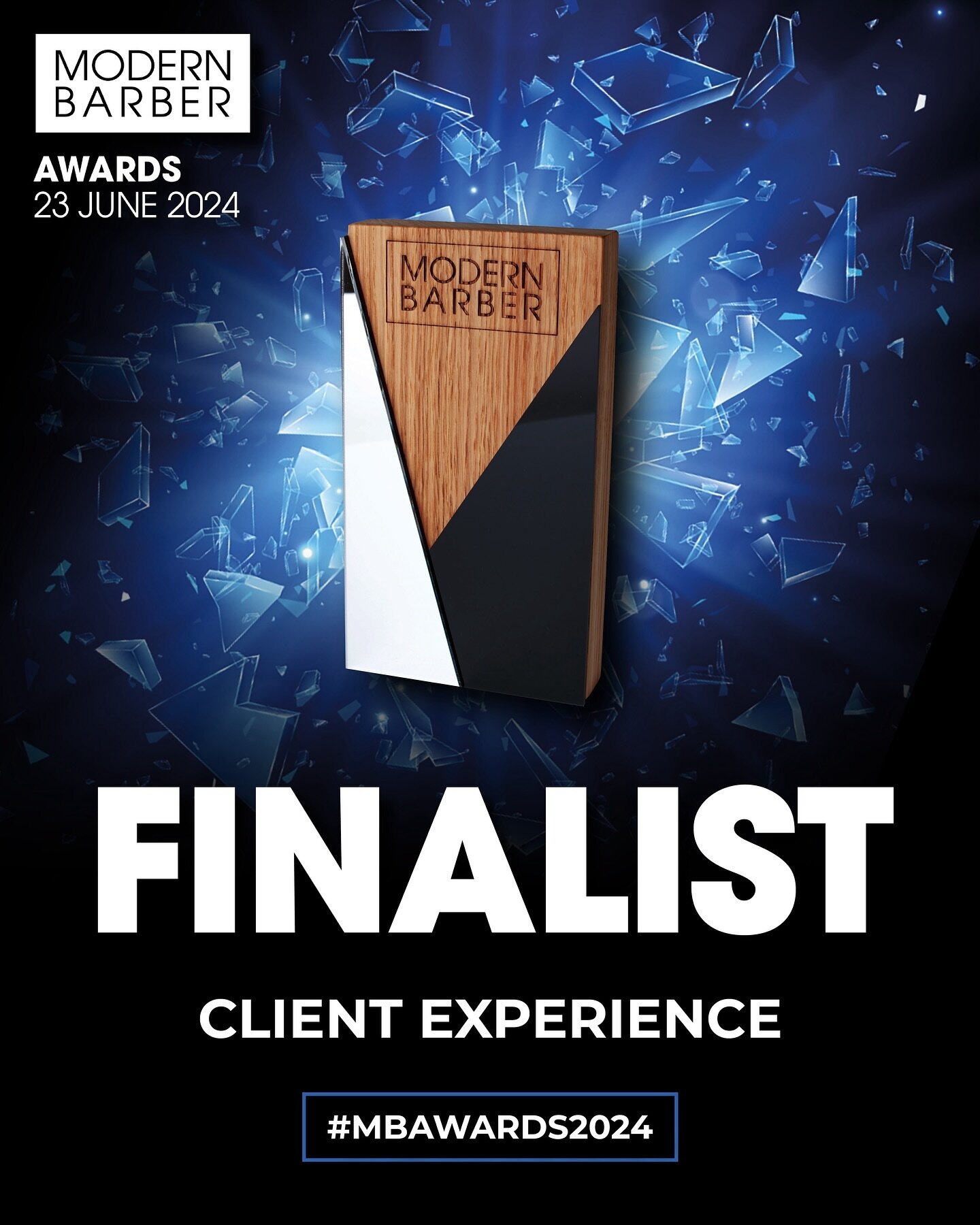 HOLY S#!T 😭 👏🏻

We&rsquo;re officially announced as a FINALIST to win &ldquo;Best Client Experience&rdquo; at The @modernbarbermag Awards 2024 💈 ✂️ 

Think: what the Oscar&rsquo;s are for Actors, and the Grammys for Singers, World Cup to Footy 🏆