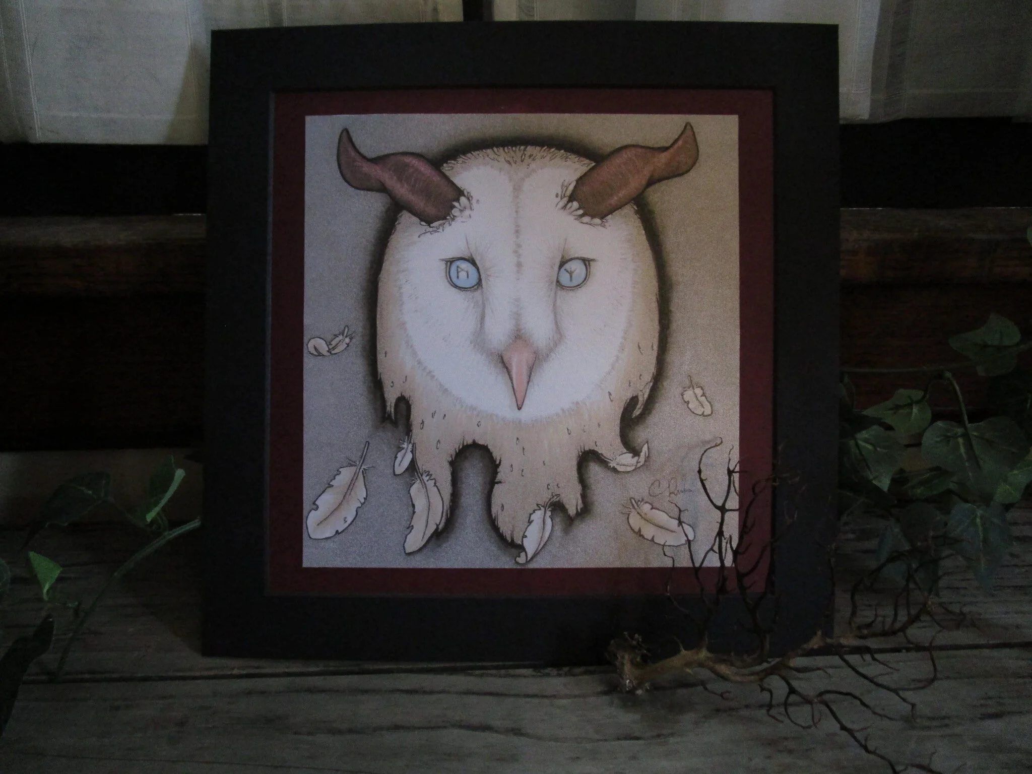 Runic Owl Grey Pearl