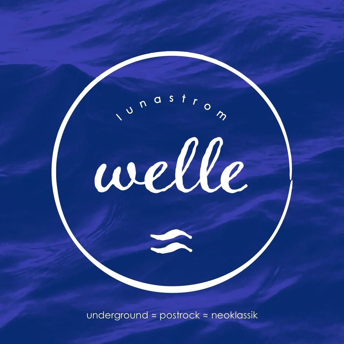 Grafik von lunastrom Welle mit lila Hintergrund