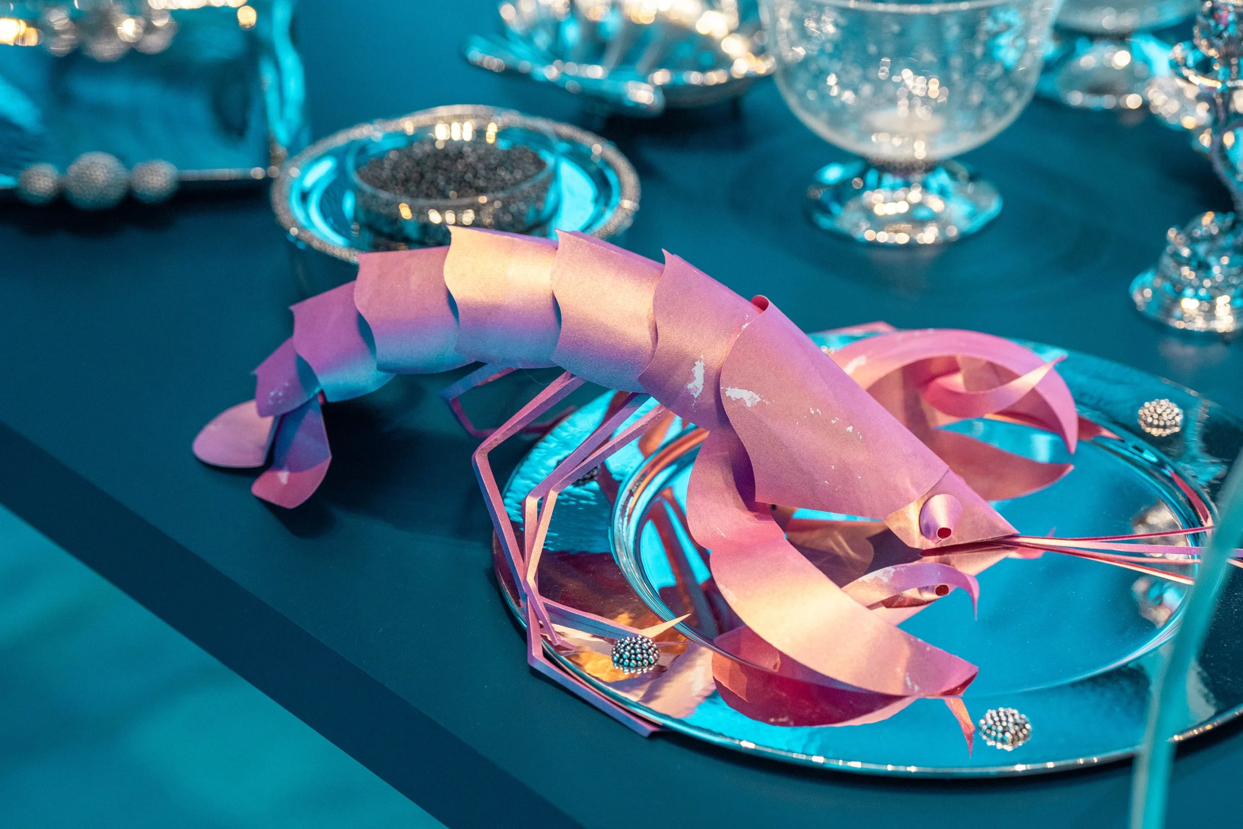 Paper installation created for Buccellati Aquae Mirabiles during Milan Design Week 2026