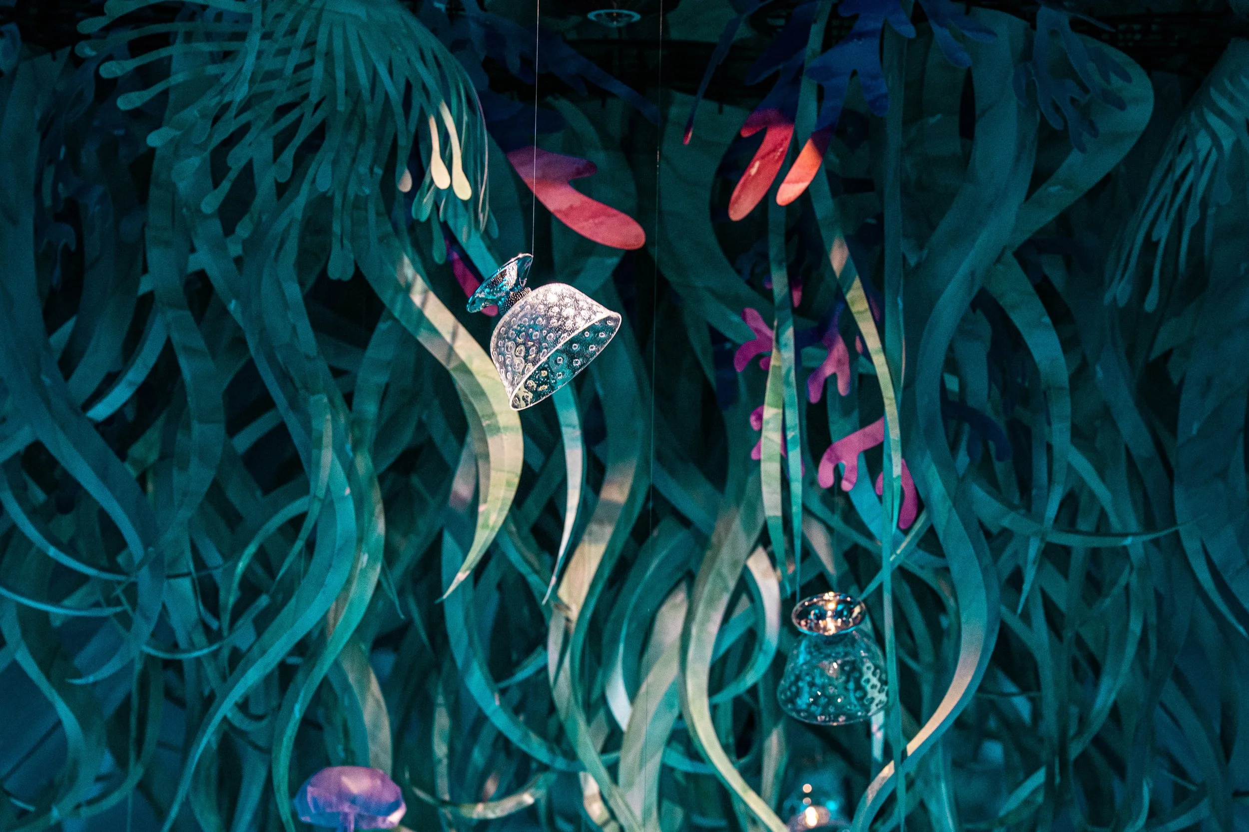 Paper installation created for Buccellati Aquae Mirabiles during Milan Design Week 2026
