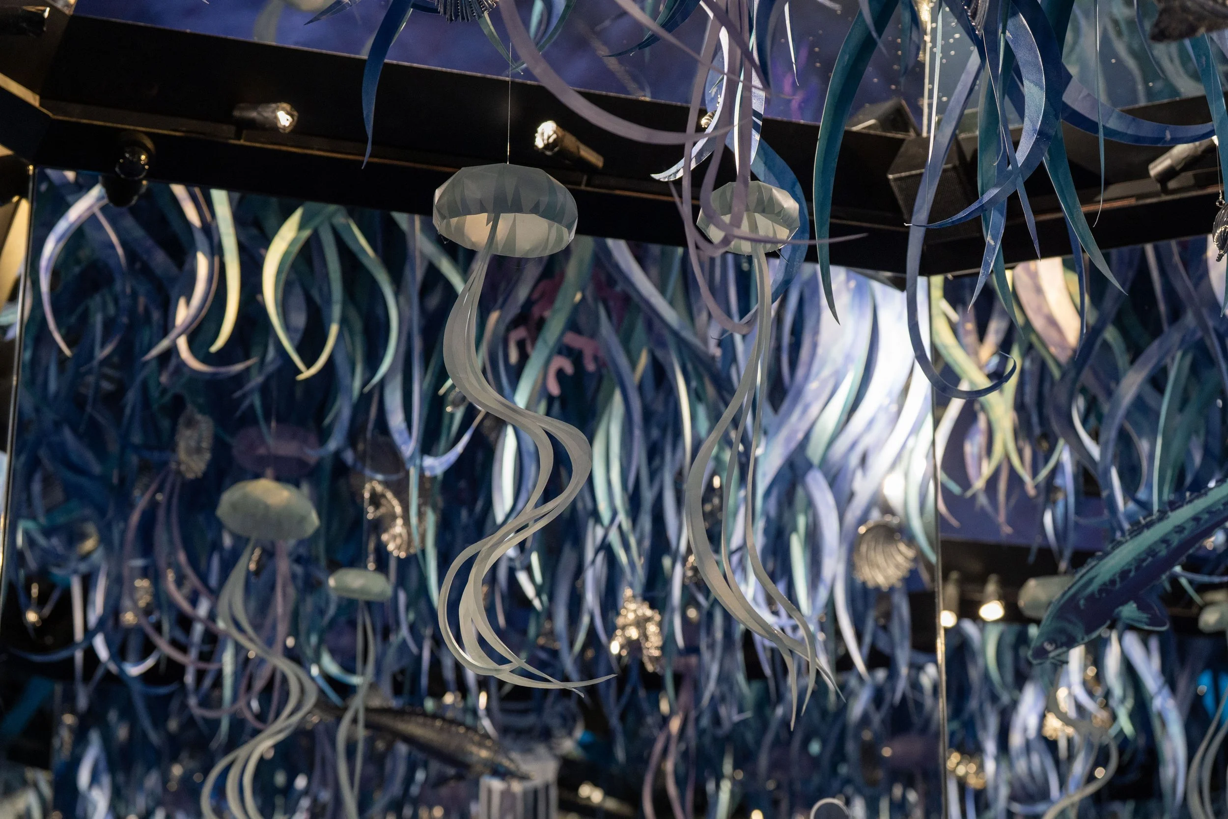 Paper installation created for Buccellati Aquae Mirabiles during Milan Design Week 2026