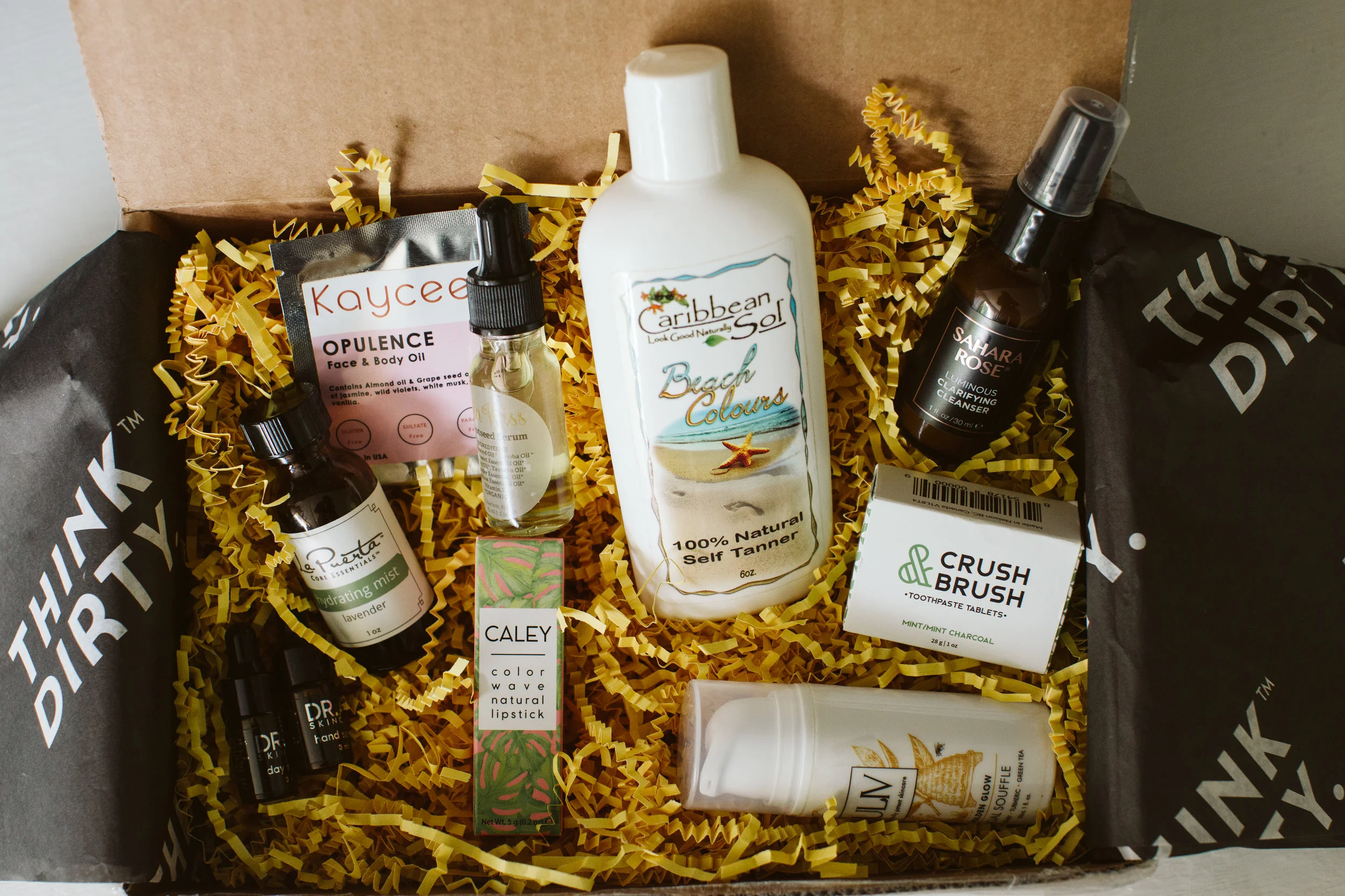 WHAT WE THINK OF THINK DIRTY'S MONTHLY BEAUTY BOX!