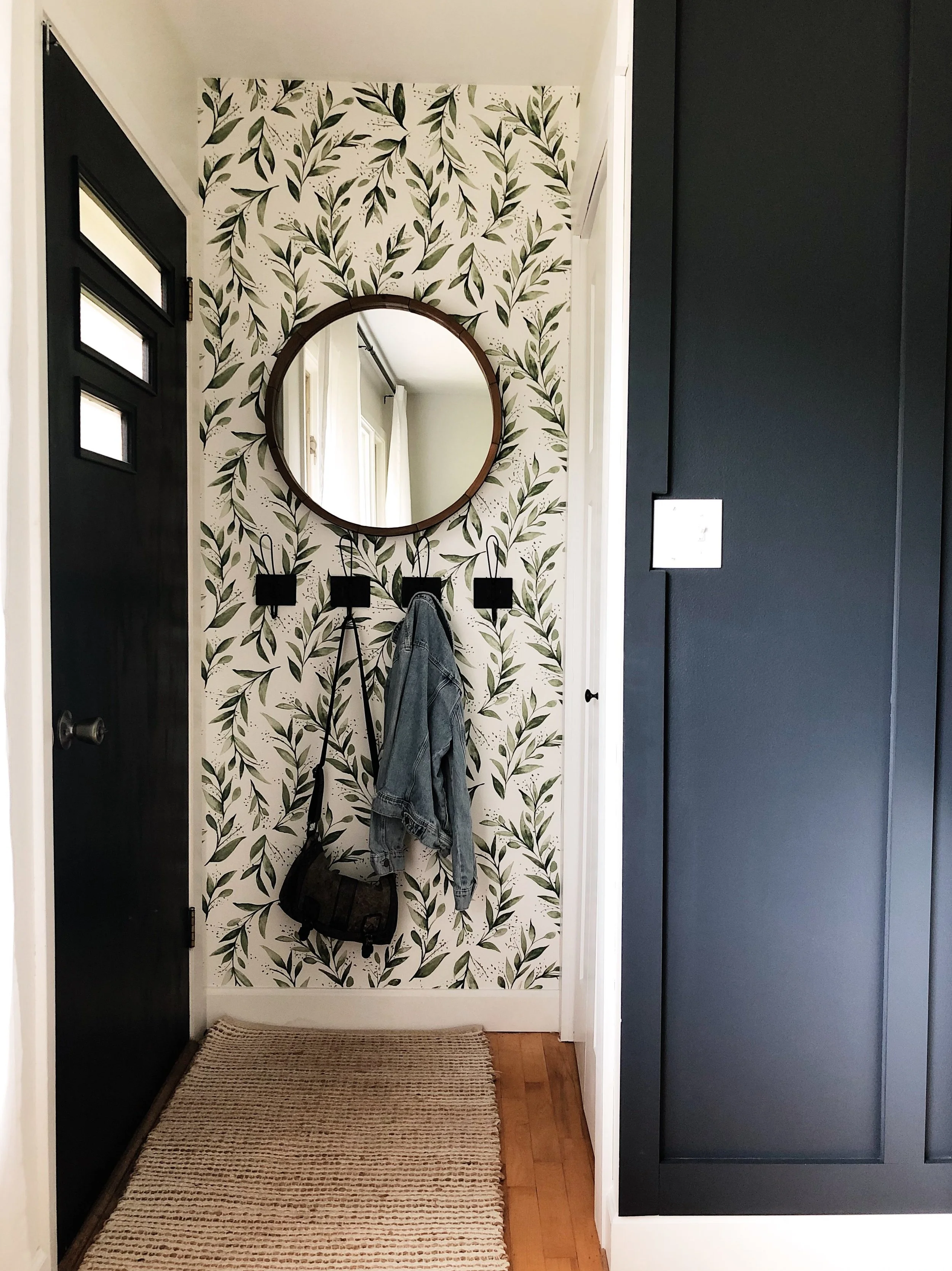 OUR NEW ENTRYWAY WALLPAPER &amp; HOW TO INSTALL IT | PLUS A MAGNOLIA HOME WALLPAPER ROUND-UP!