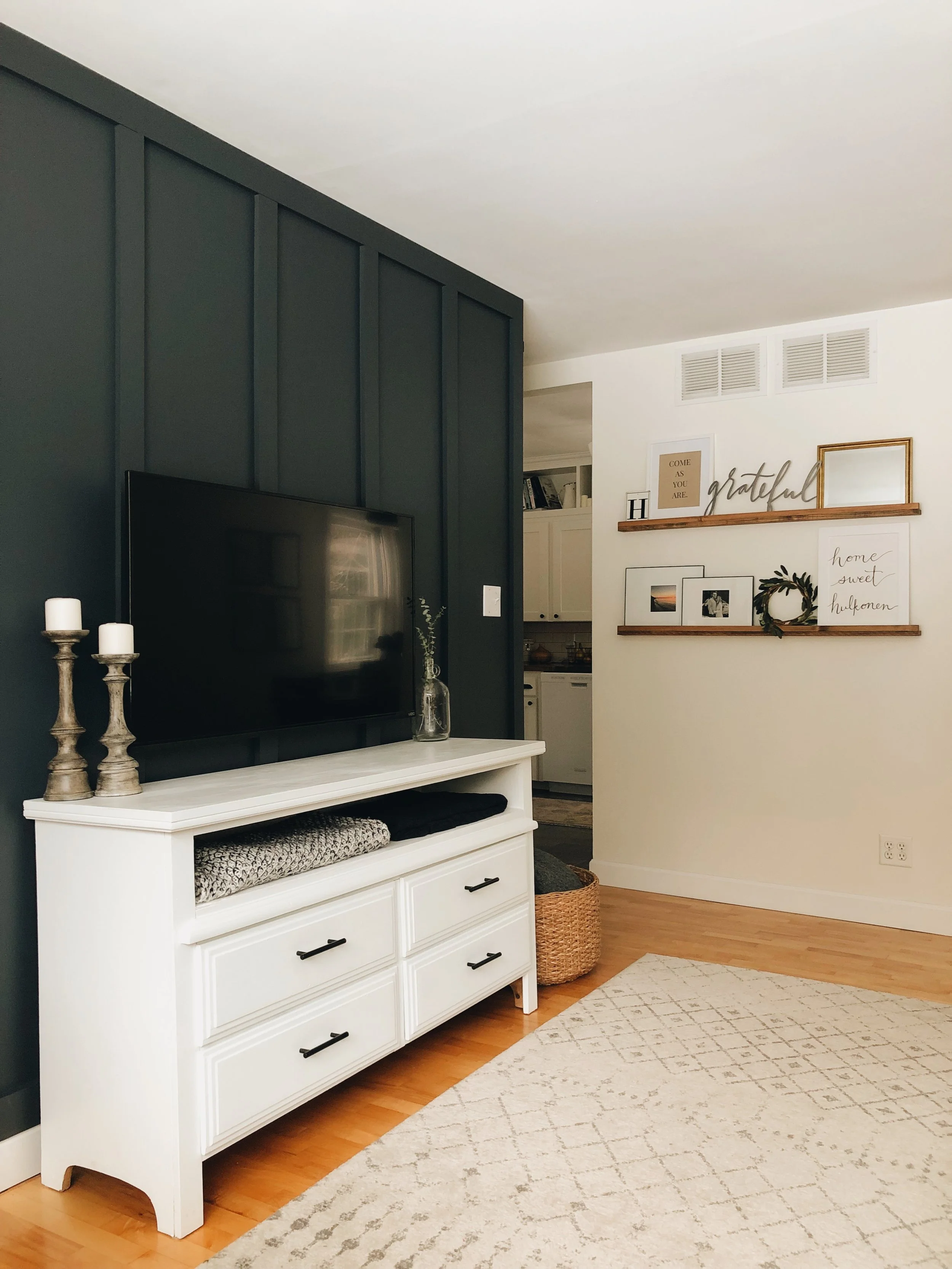 DIY Board & Batten Accent Wall
