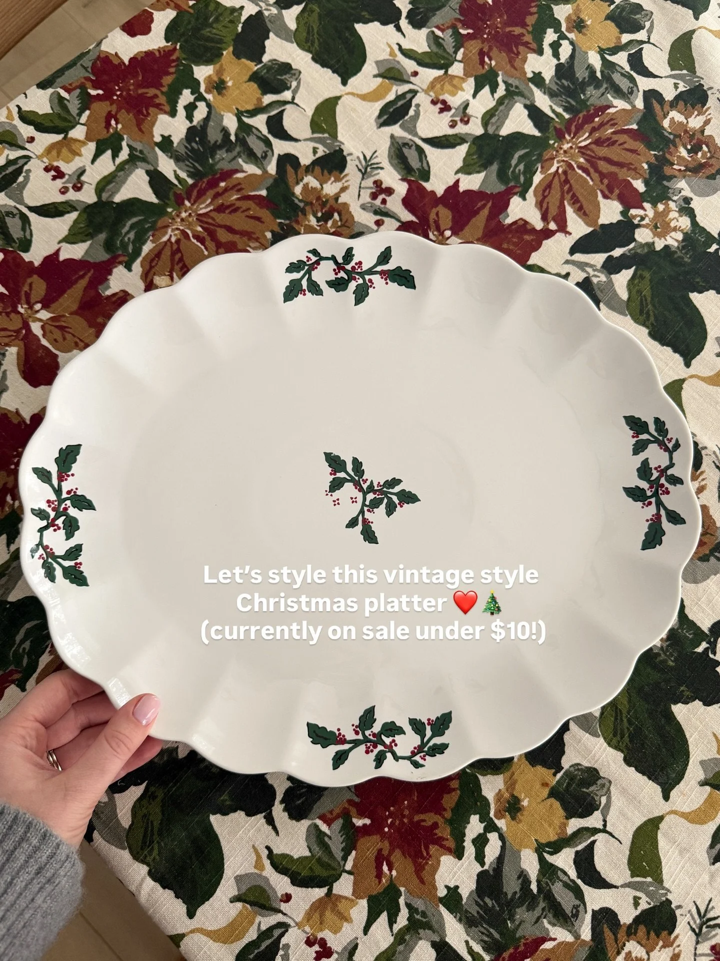 Comment SHOP for link! Last day it&rsquo;s on sale ❤️ it would be so cute used as a regular platter too of course!!!