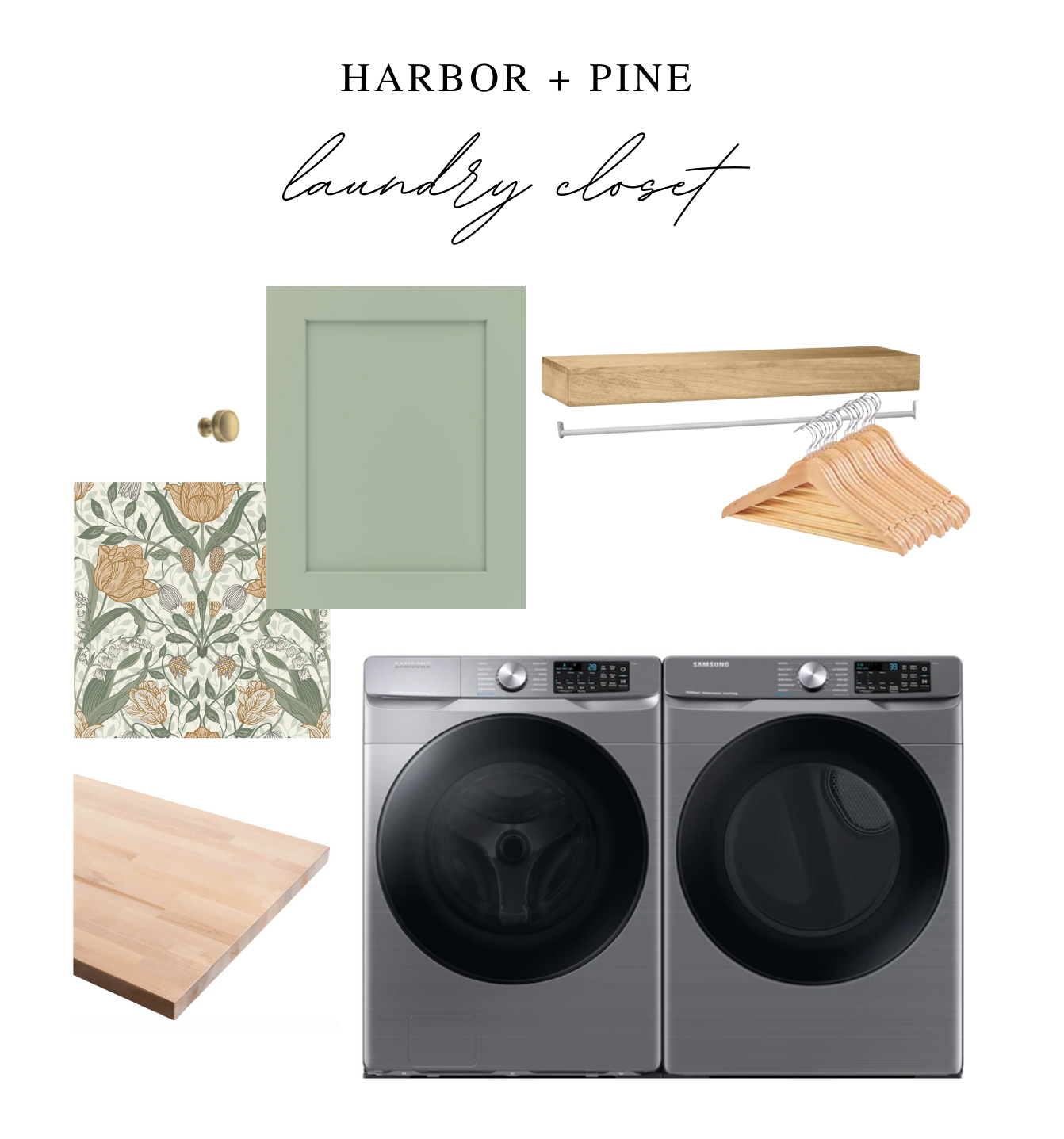 New House Build: Laundry Closet Design Reveal — Harbor + Pine