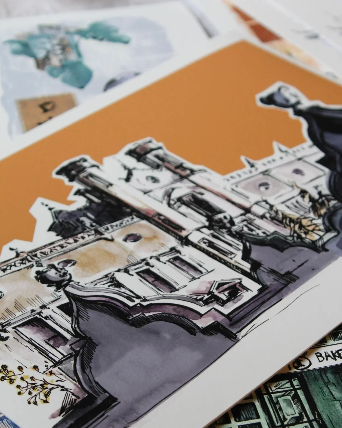 Today I dropped off prints at @hartsbakery, Bristol Temple Meads. Mostly buildings and locations from around Bristol, with a few faces in amongst them. Prints will be up until November 22nd and available on my website until Christmas- link in bio if 