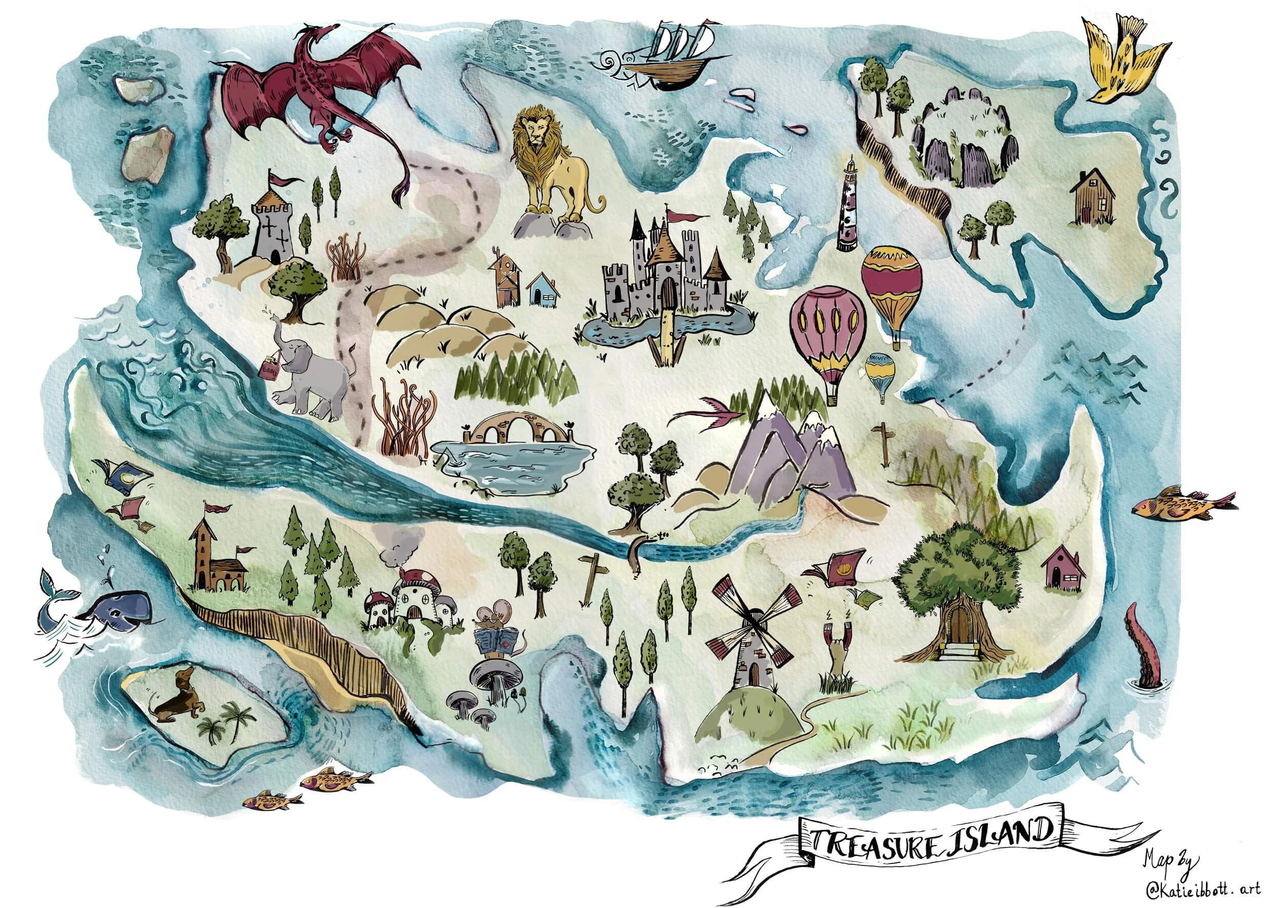 Illustrating an Island of Mystery and Magic