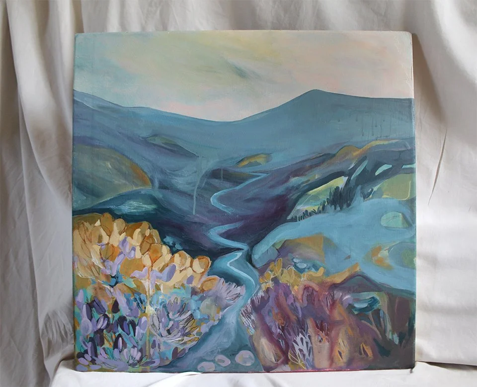 searching for home wood painting