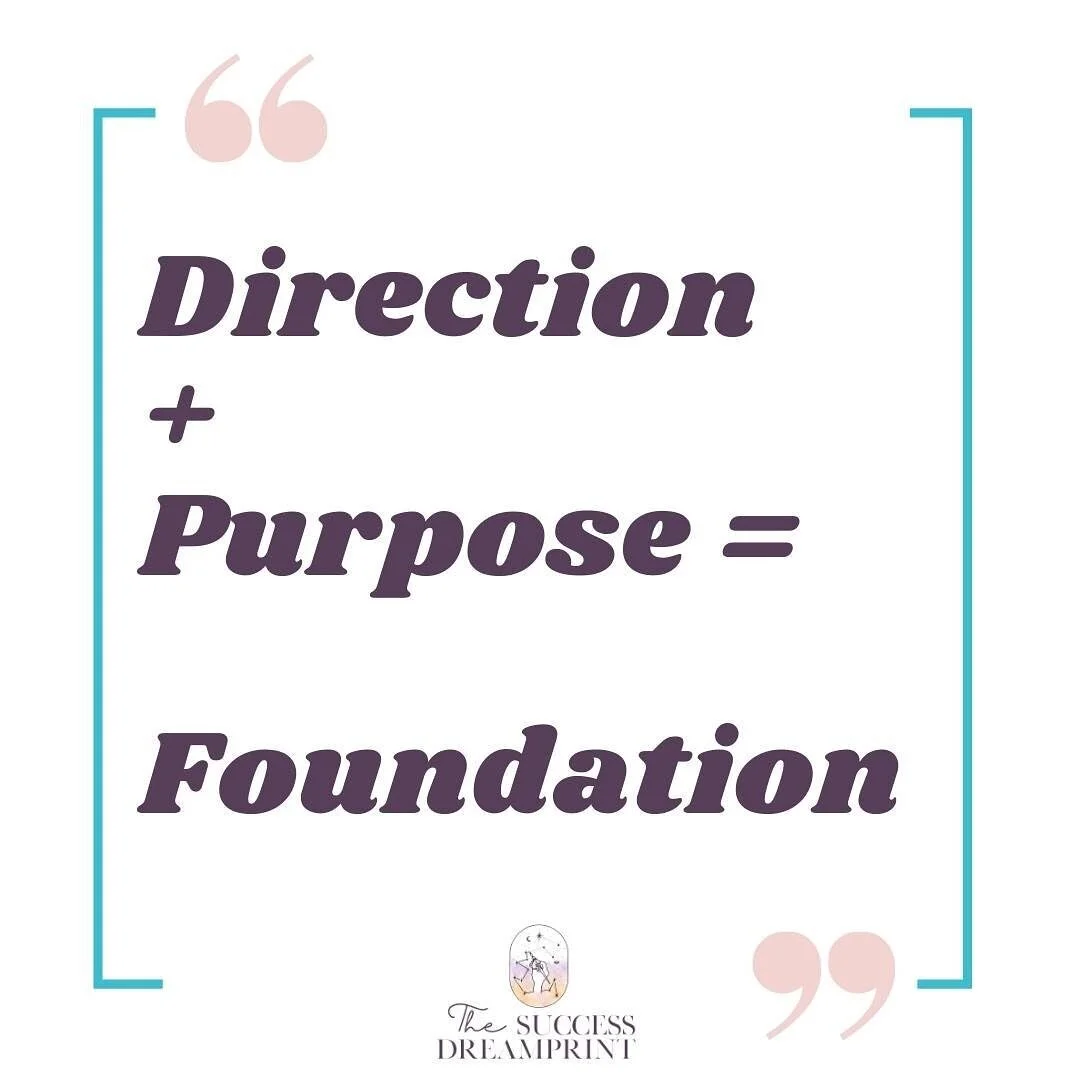 Let me let you in on one of the secrets to business success 🤫⠀
⠀
Direction + Purpose = Foundations!⠀
⠀
I came to the realization that starting/working on/growing/scaling a business was damn near impossible without having a business success plan.⠀
⠀
