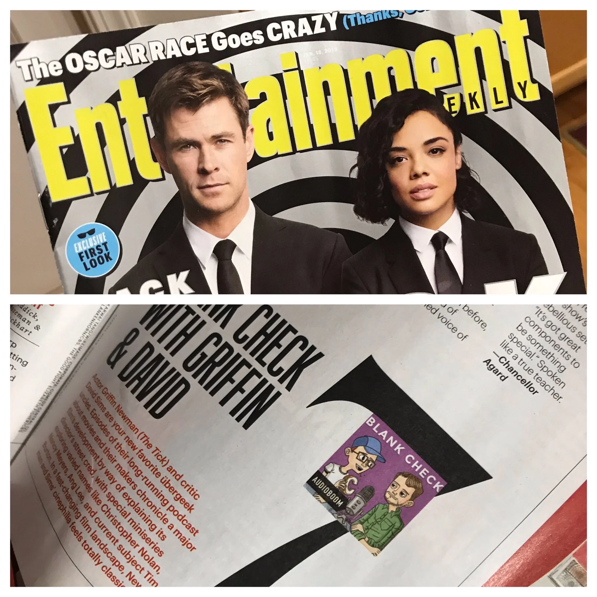 The podcast featured in Entertainment Weekly
