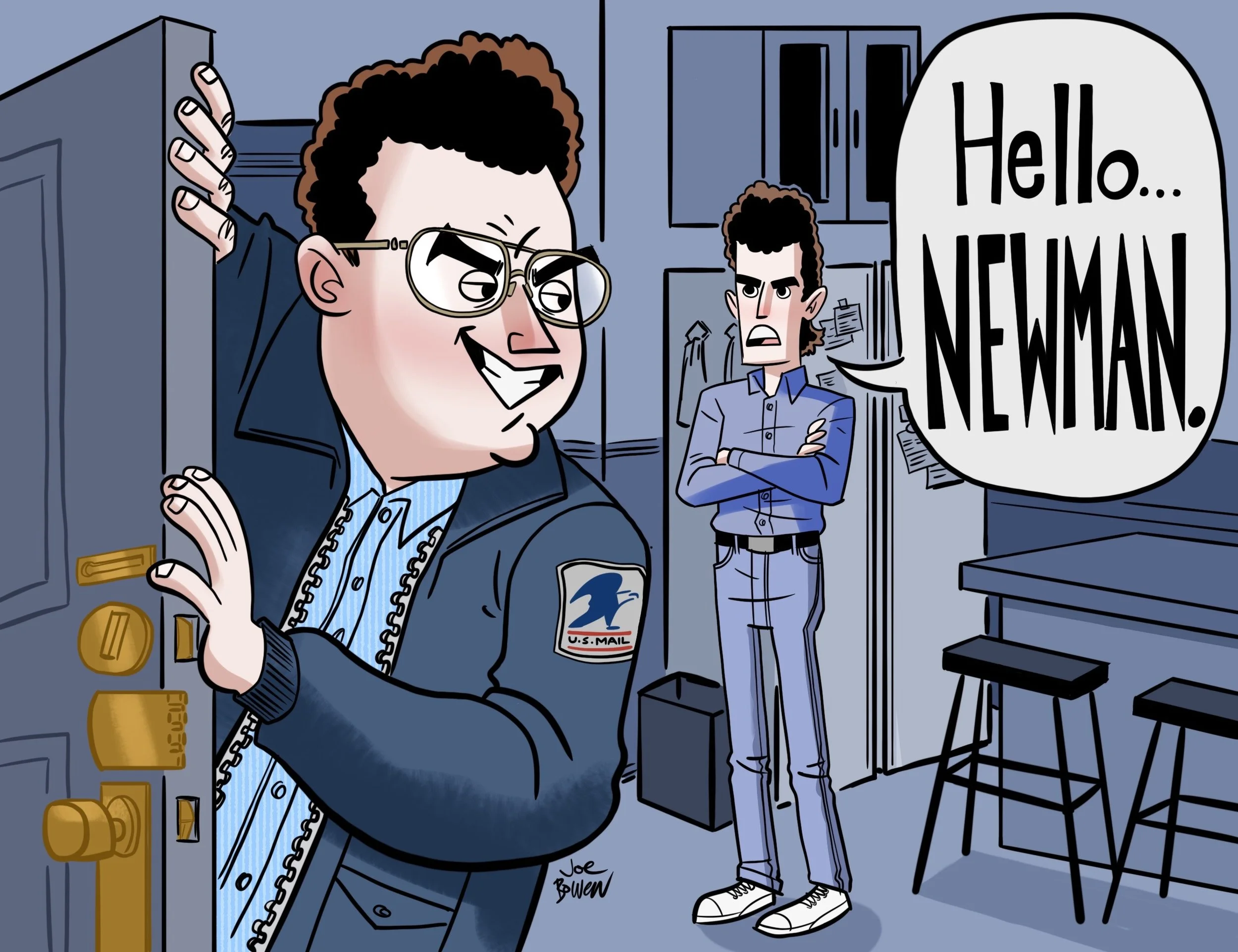 Full illustration - "Hello Newman"