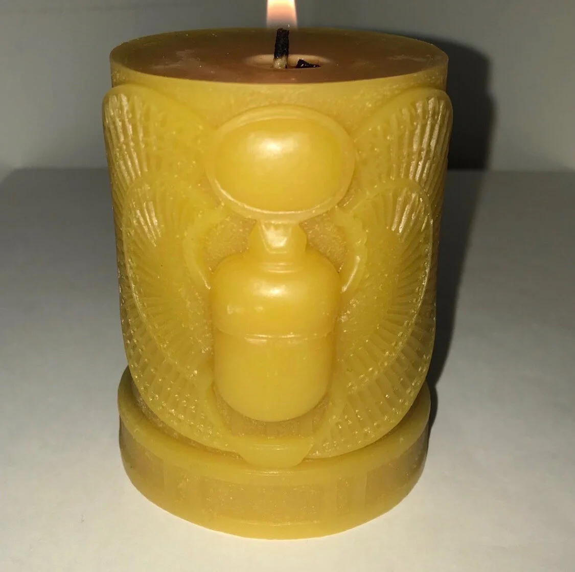 The Handmade HB Scarab Bees-Wax Candle