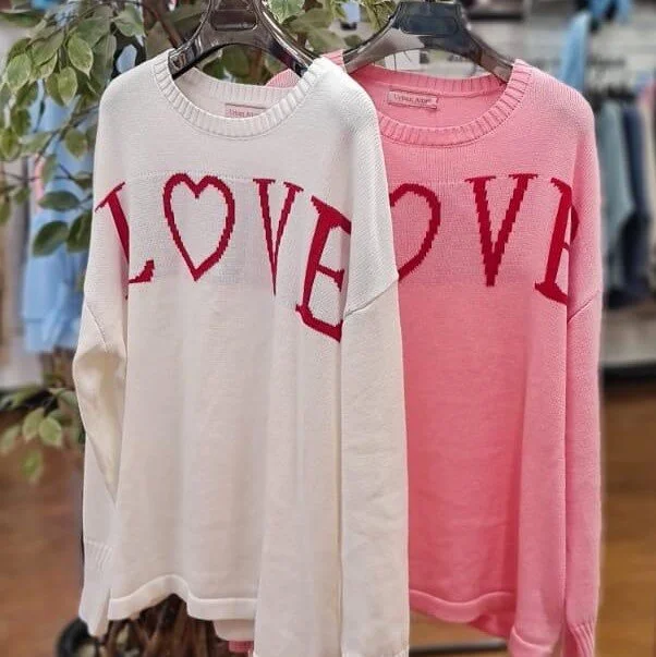 oversized love jumper