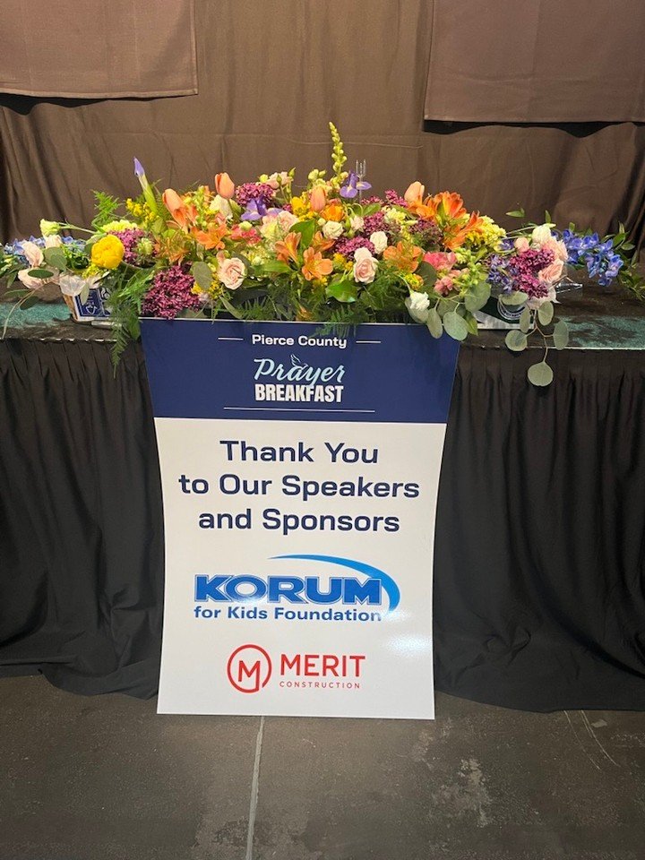 Merit was a proud sponsor of the 45th Annual Pierce County Prayer Breakfast! It was a wonderful morning honoring our military, first responders, and community leaders; praying with them and for them. From hearing Shane Winnings, Chairman and CEO of P