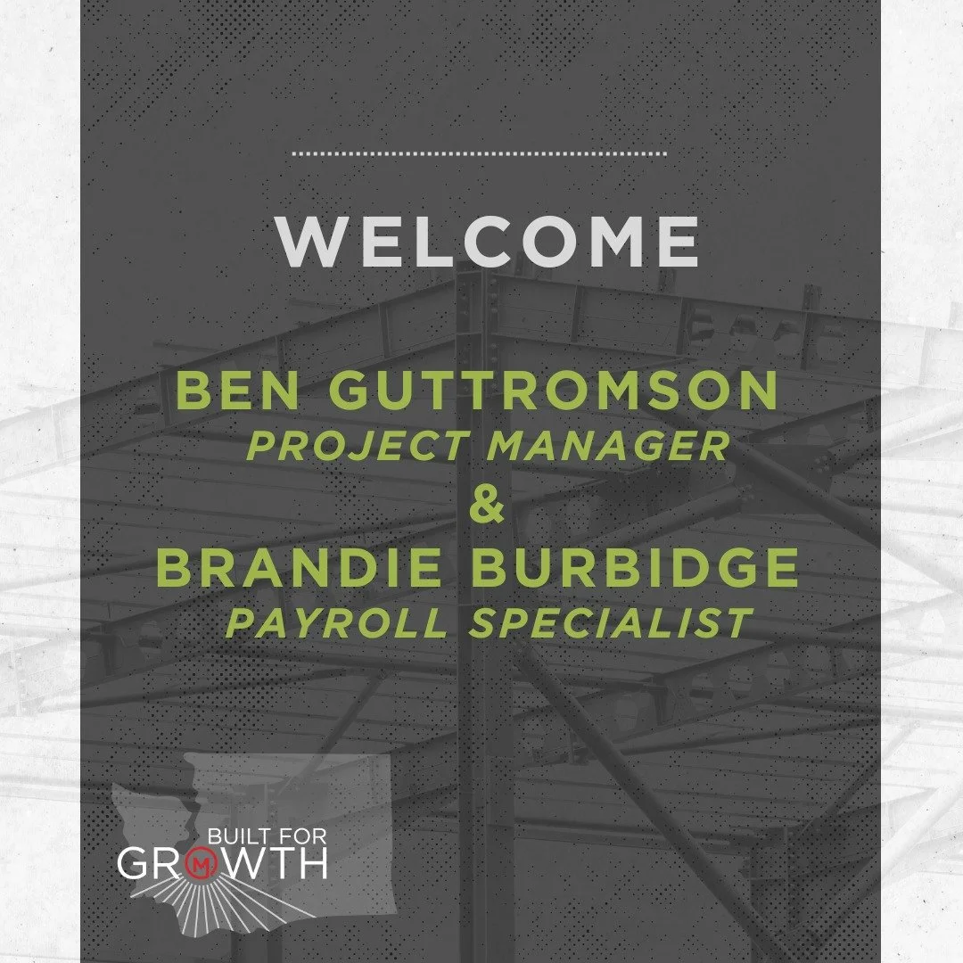 We added two rockstars to the Merit team over the summer, Ben Guttromson - Project Manager and Brandie Burbidge - Payroll Specialist. Ben and Brandie both bring years of experience working in the construction industry and we are so lucky to have them