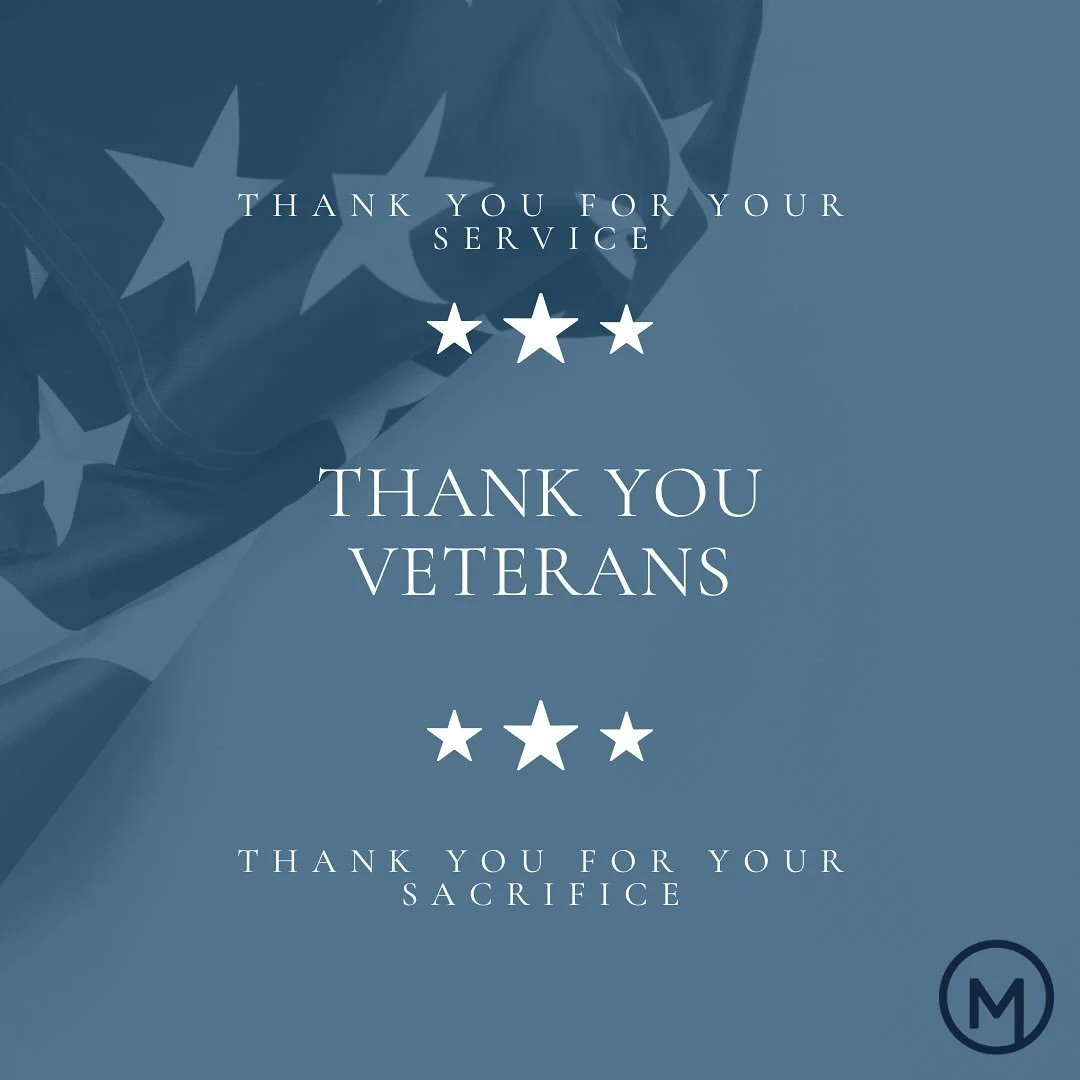 Thank you to the men and women who have bravely served our country. May we never take your bravery and sacrifice granted.  We honor you today and everyday 🇺🇸