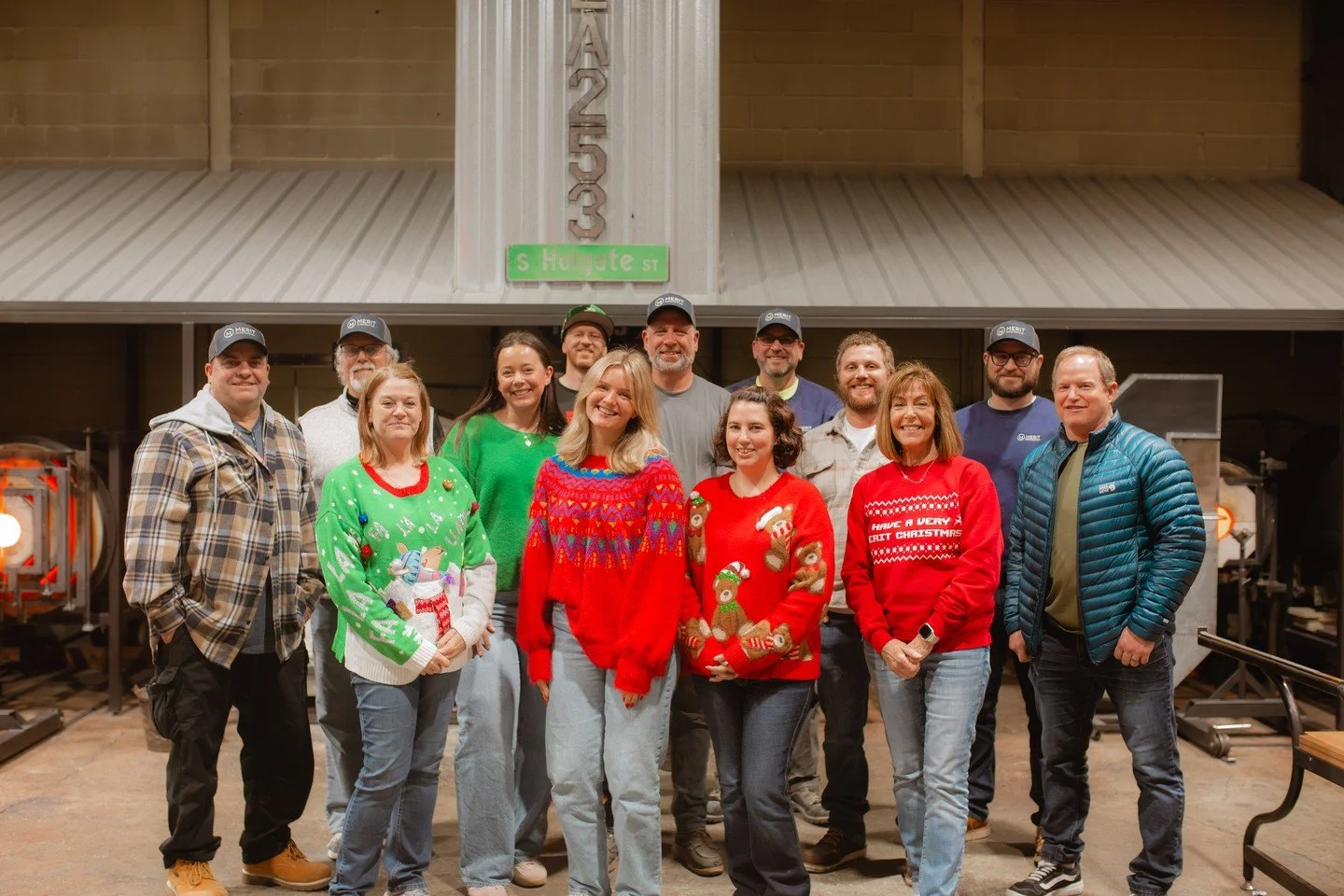 Merit Construction goes glassblowing ✨ Huge thanks to @area253glassblowin for hosting our team for an unforgettable afternoon of ornament-making. It was the perfect chance to step away from the jobsite, get creative, and learn something new together.