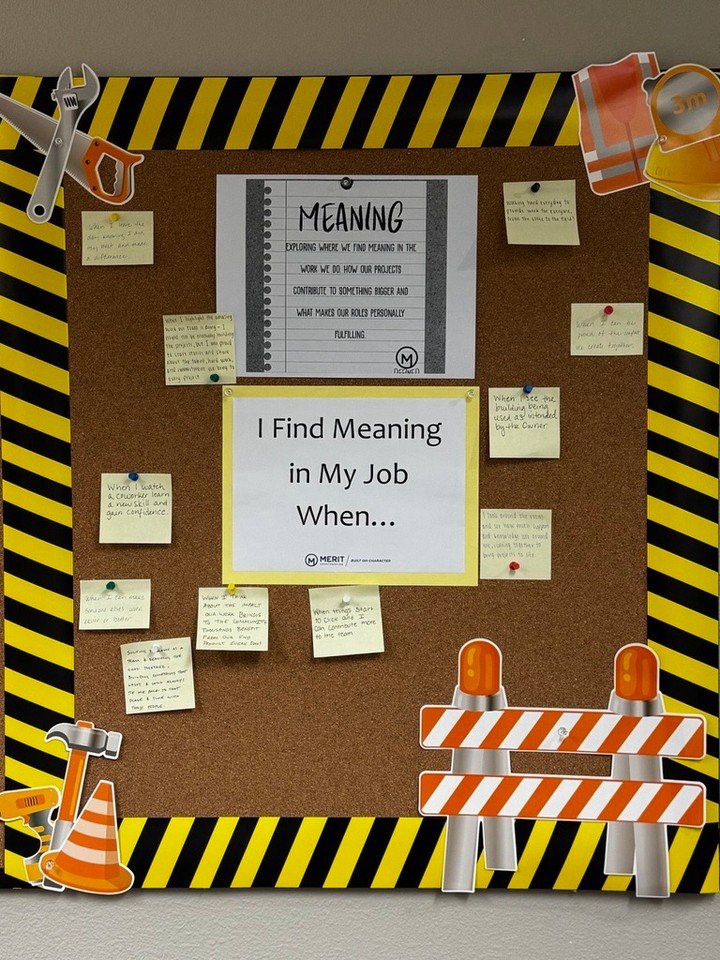 In honor of our M Defined campaign, Merit employees shared how they personally find meaning in their work. Their responses are a powerful reminder of how fortunate we are to be part of a team that lifts each other up, contributes to our mission, and 