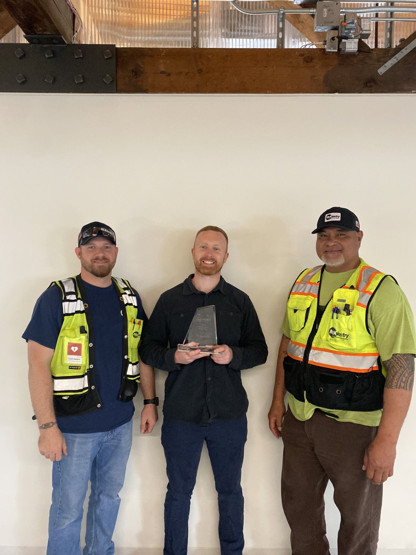 Merit is proud to present our 2025 Subcontractor of the Year Award to @lifeatmckinstry for their exceptional work on the Talking Rain Tenant Improvement Project! 

McKinstry field staff and office operations set the standard for quality work and coll