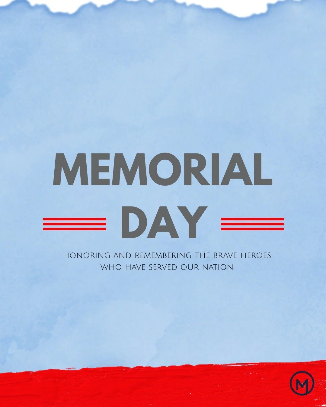 Today we pause to remember that freedom is not free. We honor the brave men and women who courageously served our country and paid the ultimate sacrifice. ❤️