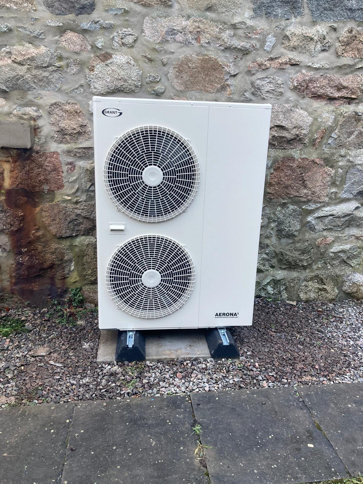 Installed Air Source Heat Pump