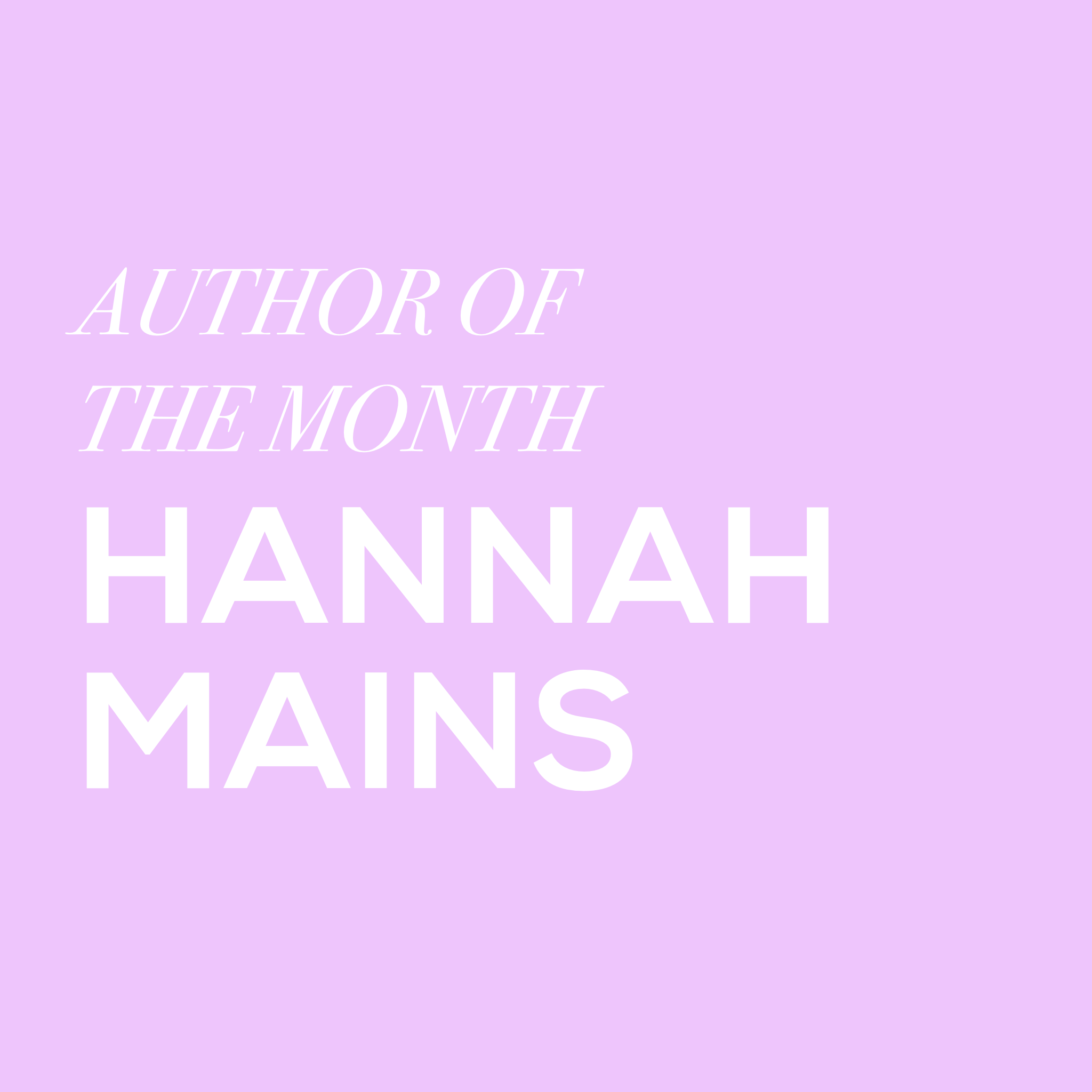AUTHOR OF THE MONTH: March 2021