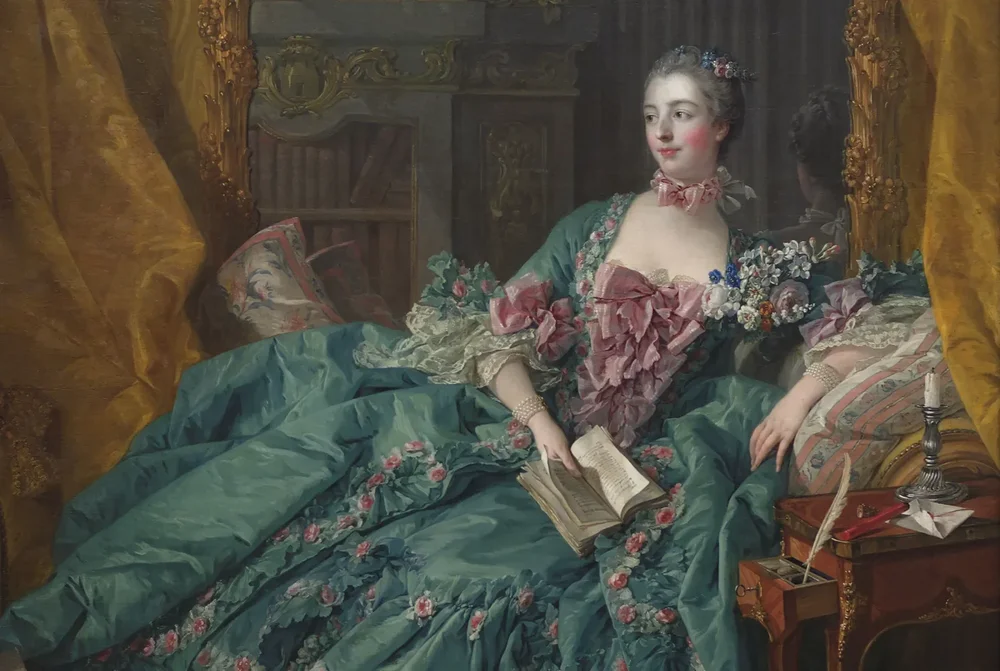  Madame de Pompadour, King Louis XV’s influential mistress, became a central figure in shaping the style. Through her patronage, she popularized pastel colors, floral motifs, and delicate ornamentation that spread across Europe and left a lasting mar