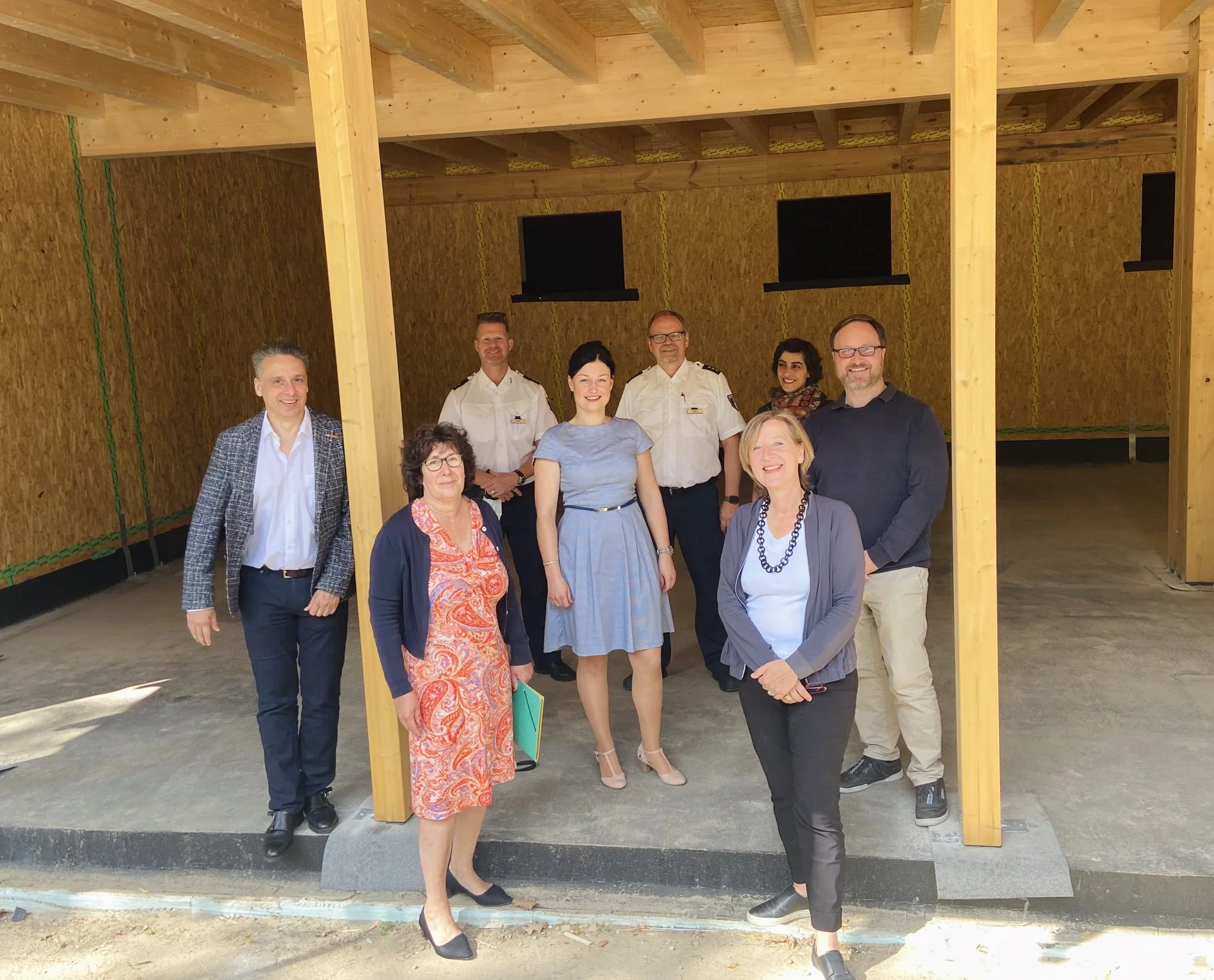 Baustellenrundgang auf dem Gelände der Verkehrsschule Steglitz