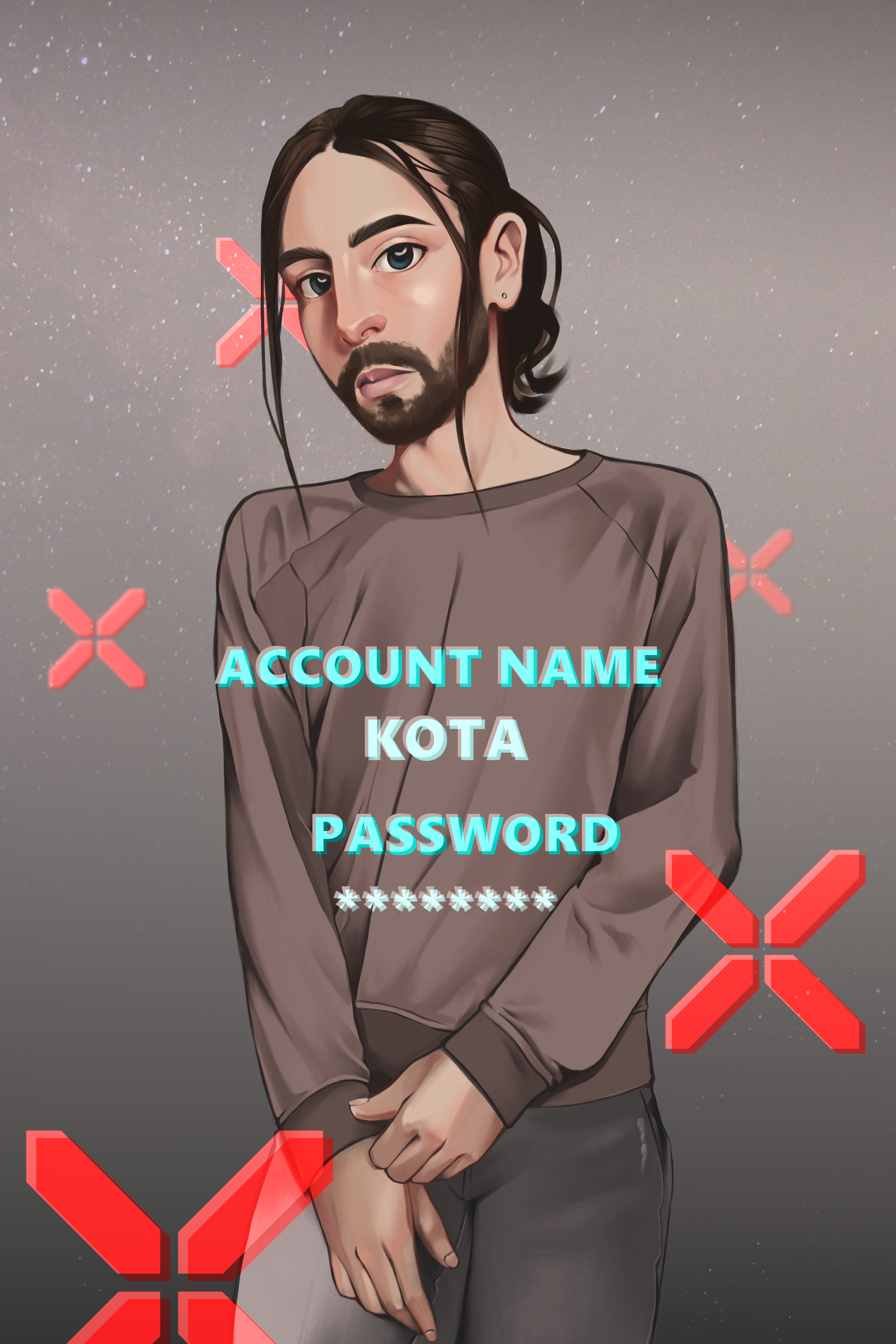 ACCOUNT NAME: KOTA 12 x 18 in, Digital Illustration, 2019