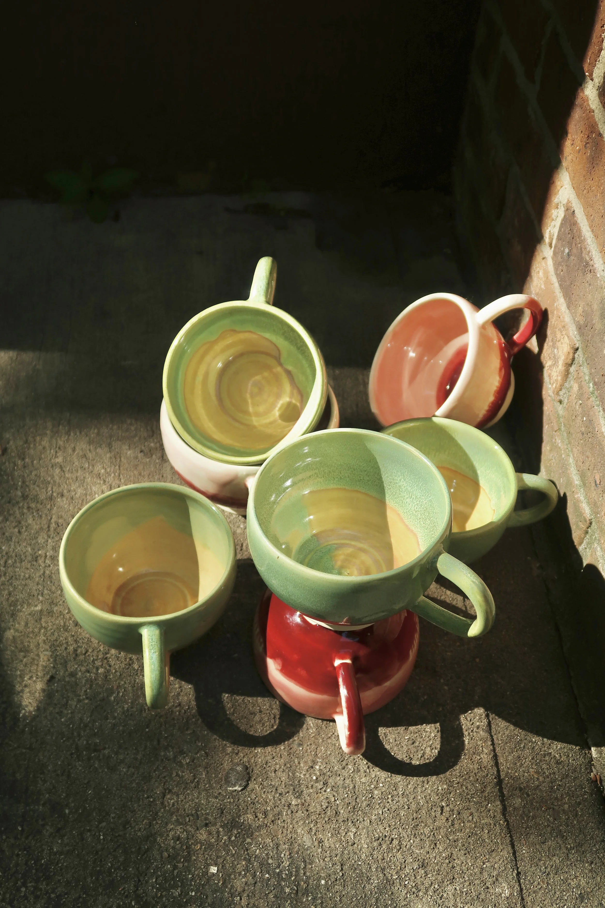 "Somewhat Perfectly Round" Ceramic Tea Mugs