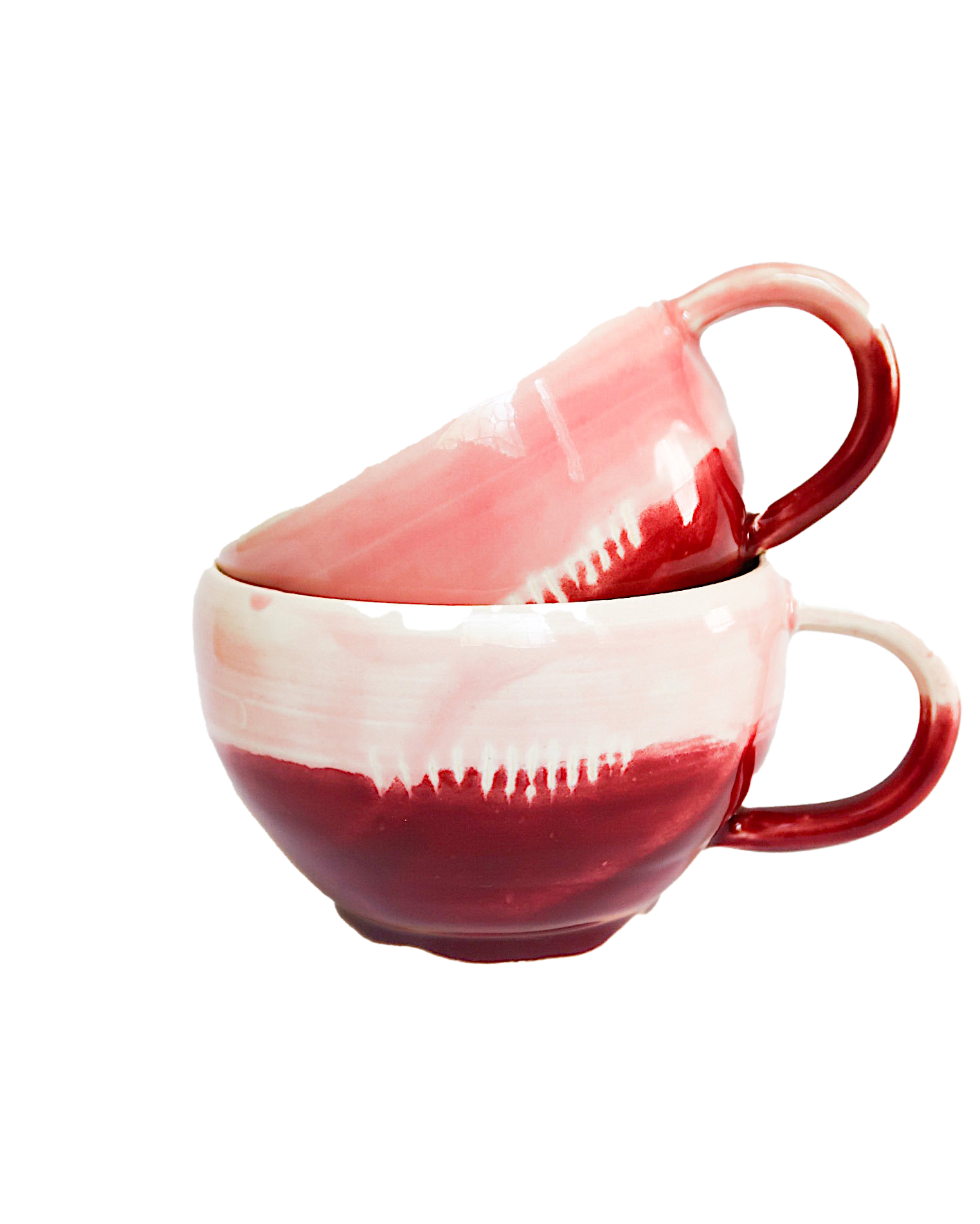 Ceramic Red Mug Couple Trans.png