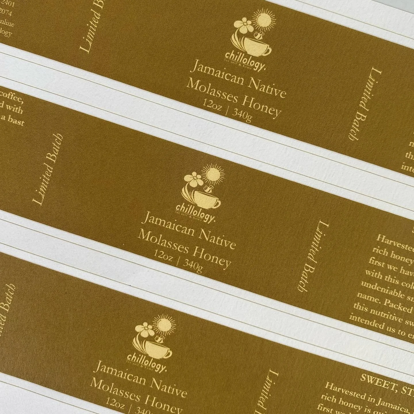 The most unique honey I&rsquo;ve tasted, having a deeply copper color, with a robust taste of molasses.

A small batch of 24 is now available on the site and over on the Etsy shop.