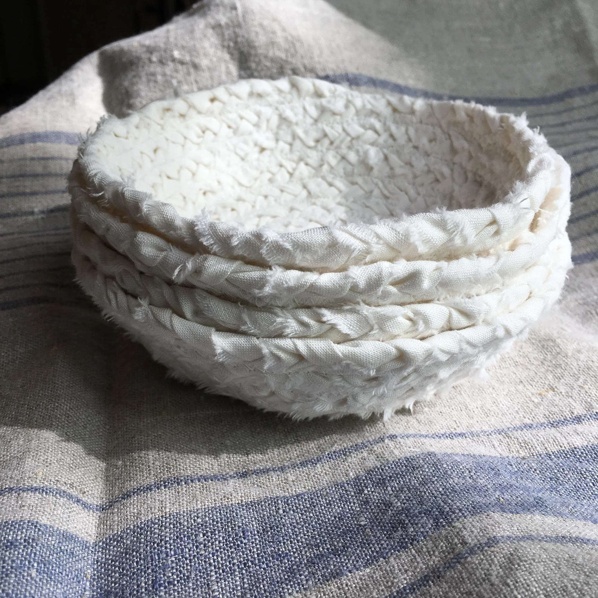 How to Make Braided Fabric Baskets StepbyStep Instructions