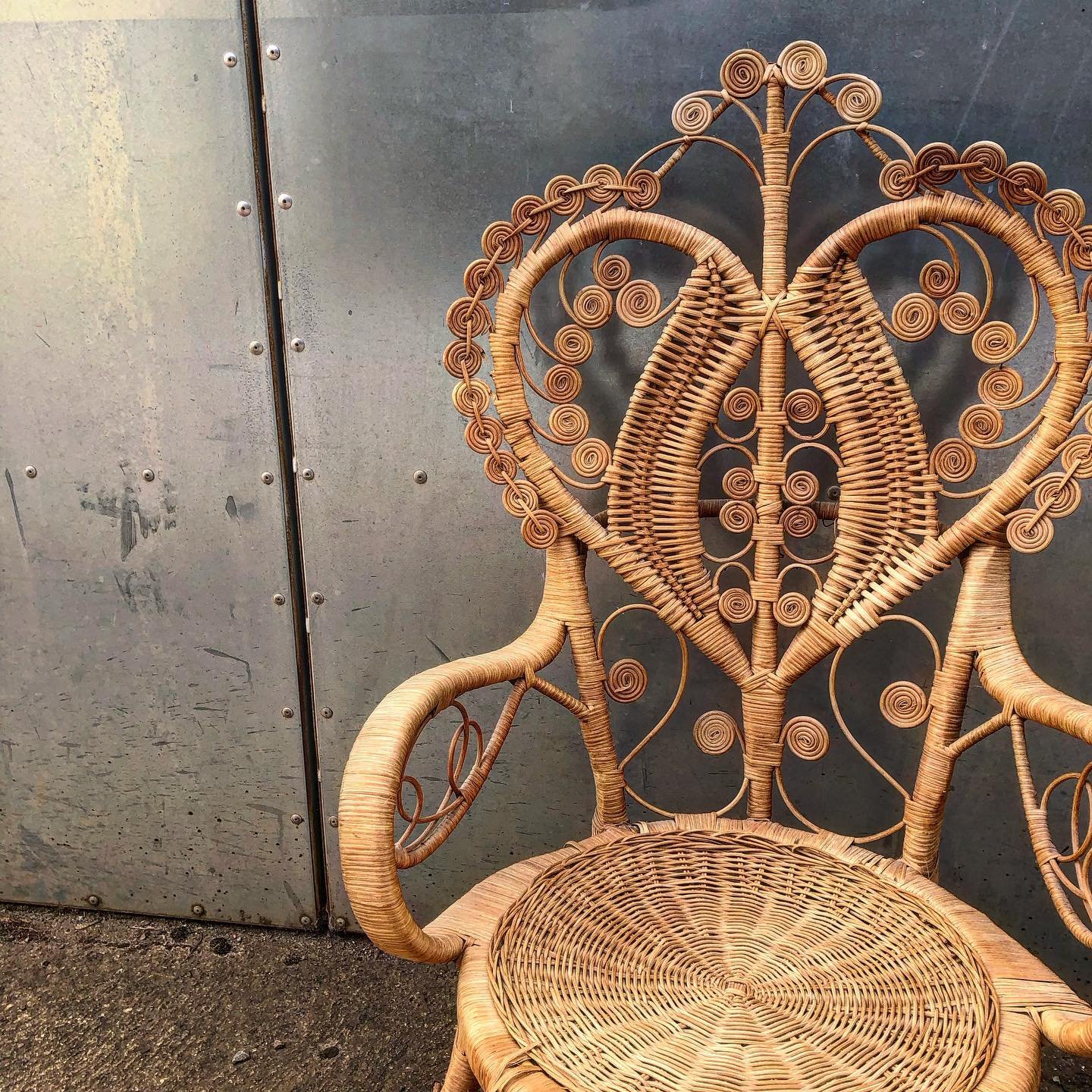 We&rsquo;re here to fix all things chair related including this awesome 70&rsquo;s wicker and rattan chair. 

Happy Friday
.
.
.
.
.

#furniture #chairs #chair #restoration #repair #restore #mend #upholsterer #upholstery #reupholster  #rush #rattan #