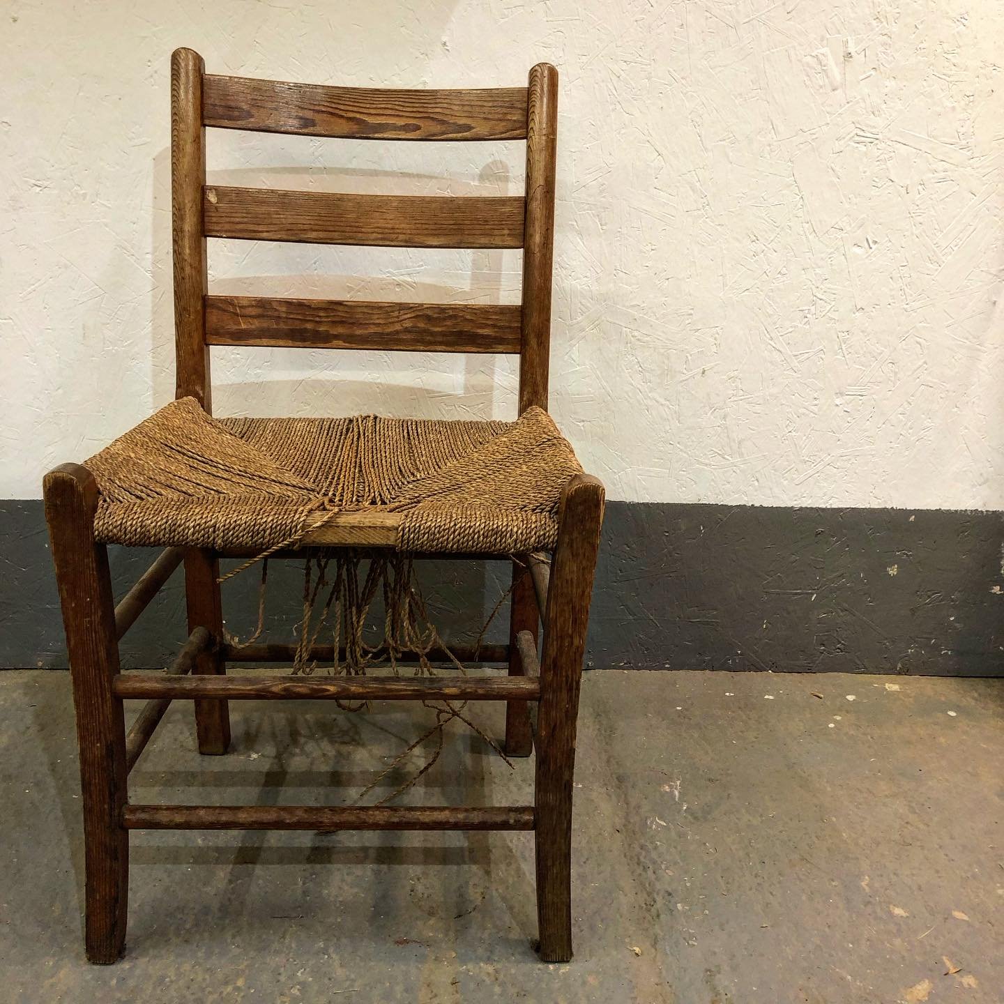 Another day, another chair. 

One of 12 chairs from Norway all needing new seagrass seats. I can&rsquo;t wait to get started on these. They&rsquo;re a Scandi mid century, pine and seagrass set of wonderfulness
.
.
.
.
.

#furniture #chairs #chair #re