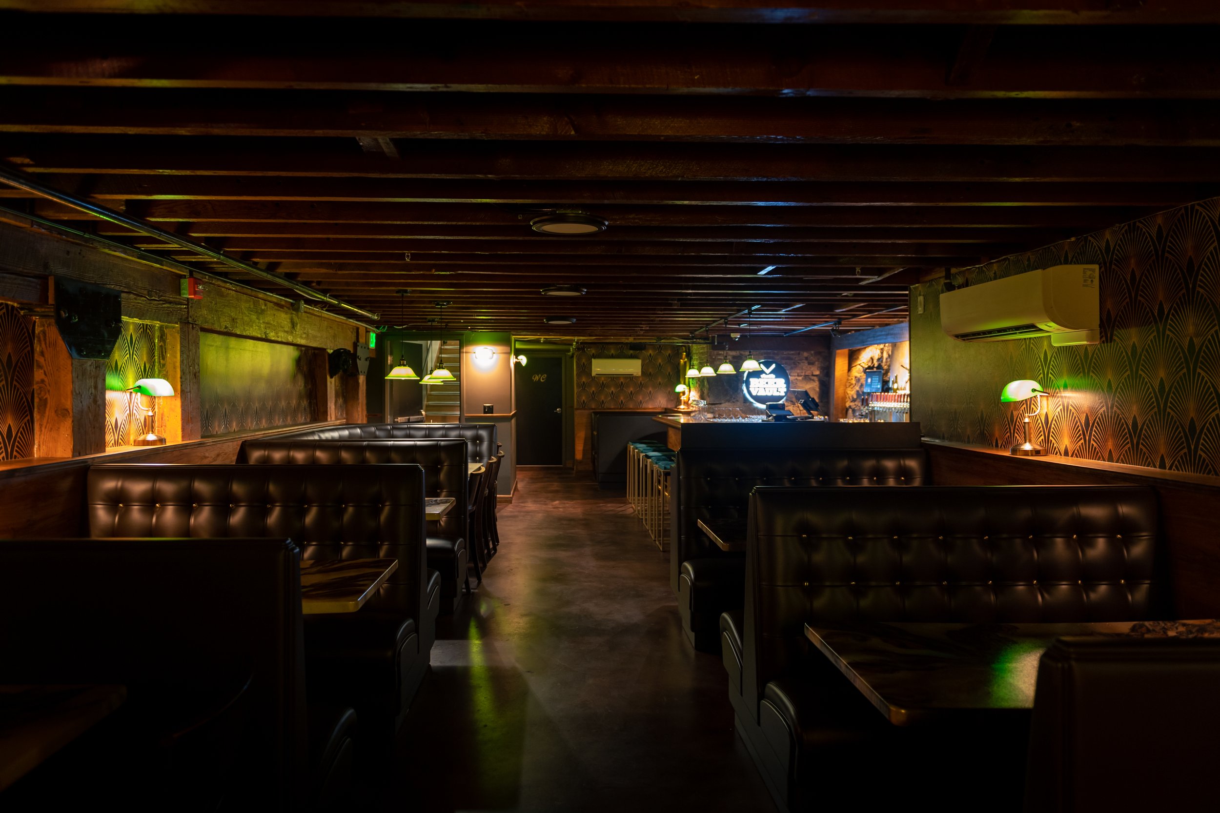  Our amazing Beer Vault. Open at 5pm Wednesday-Sunday. Also available for rentals. 