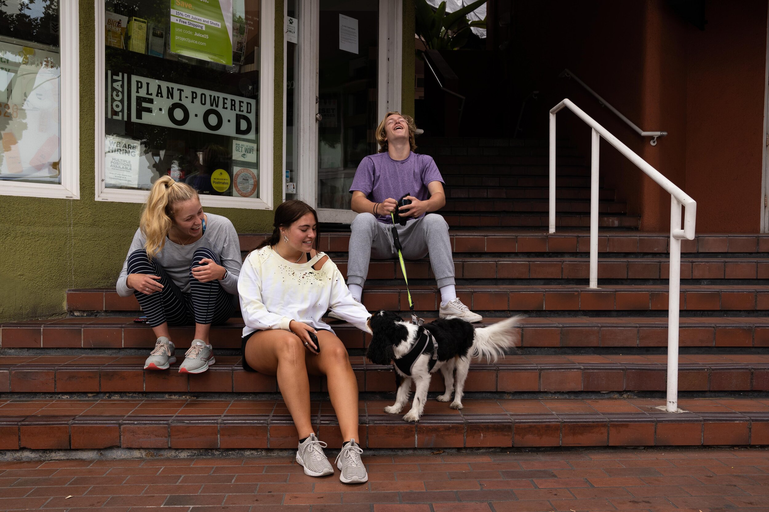  “We’re just waiting for breakfast too.” - Damon (Kendra, Haley, Damon, Dude the dog) | 04/30/20 (Laguna Beach, CA)  