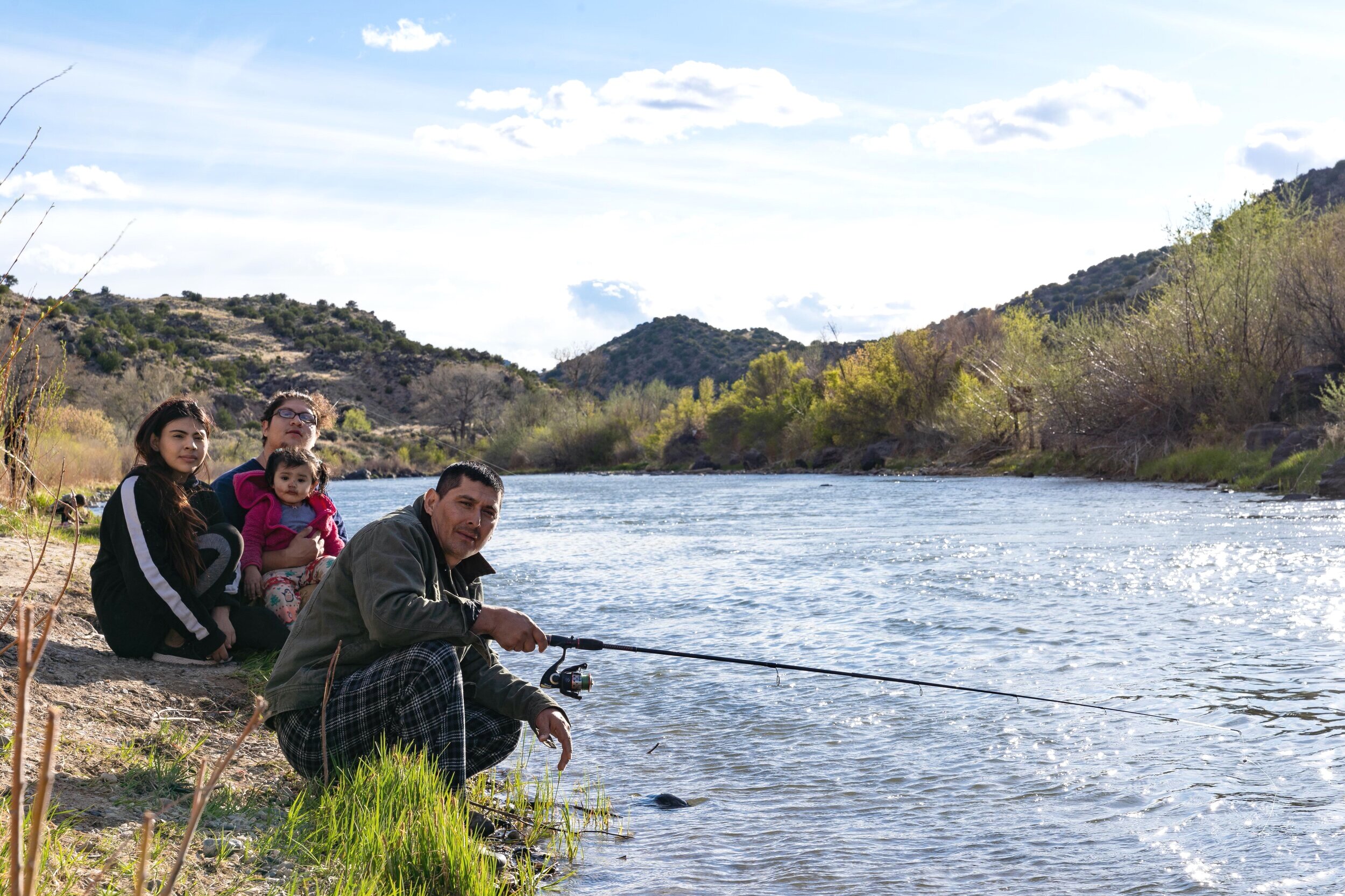  “Doesn’t really matter what we catch, as long as it’s clean enough to eat. Otherwise it’s just a nice excuse to get out of the house.” - Esteban (Ximena, Jasmine, Esteban, Manuel) | 04/19/20 (Pilar, NM) 