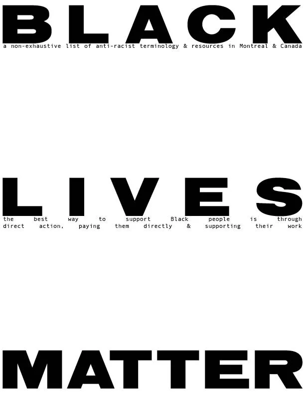 BLM Resource &amp; Terminology Poster
