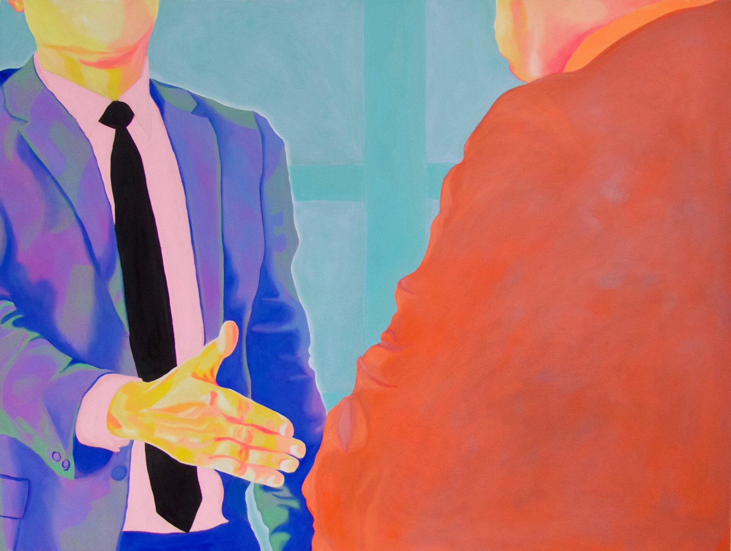 Louise Campion Challenges Corporate Power Dynamics With Her Colourful ...